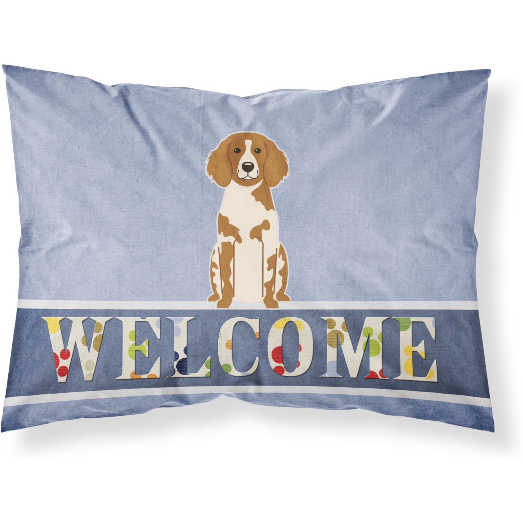 &quotCaroline's Treasures Welcome Brittany Spaniel Pillowcase, Standard"
