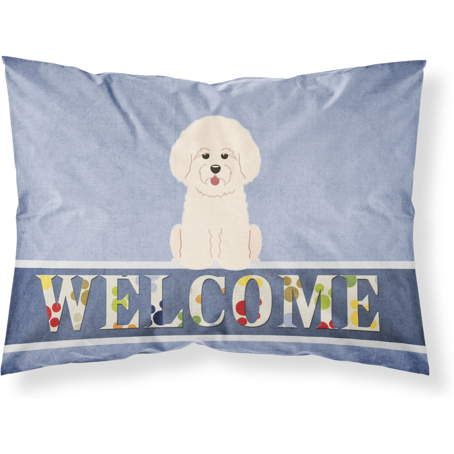 &quotCaroline's Treasures Bichon Frise Welcome Pillowcase, Standard,"