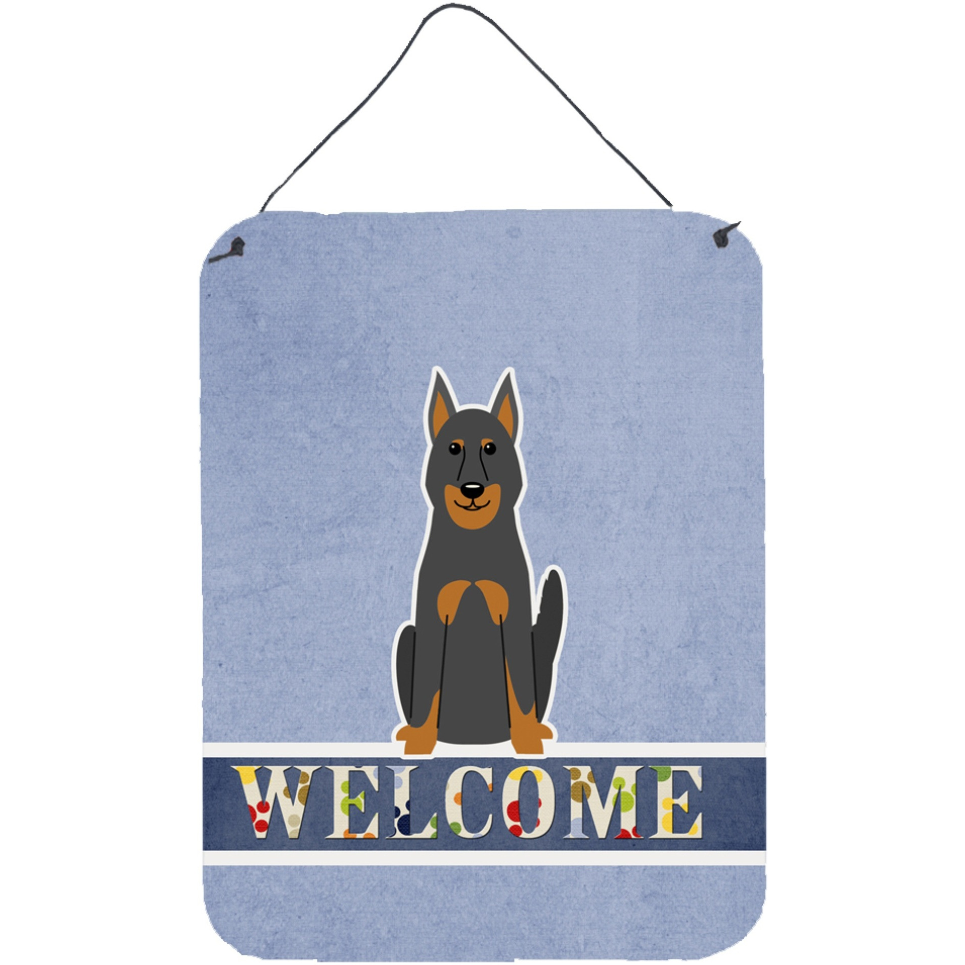 &quotCaroline's Treasures Beauce Shepherd Dog Welcome Metal Print, 16 x 12, Multicolor"