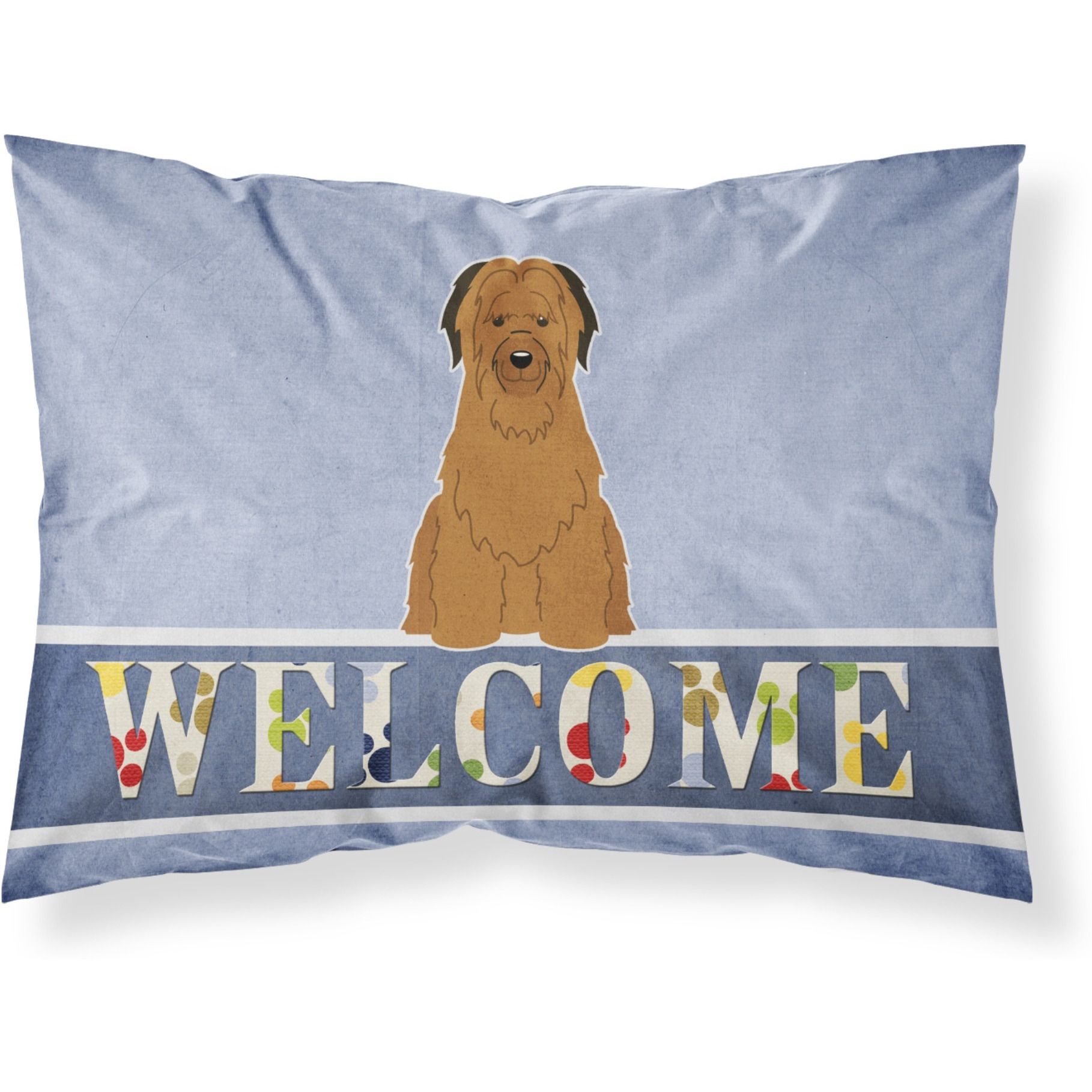 &quotCaroline's Treasures Briard Brown Welcome Pillowcase, Standard,"