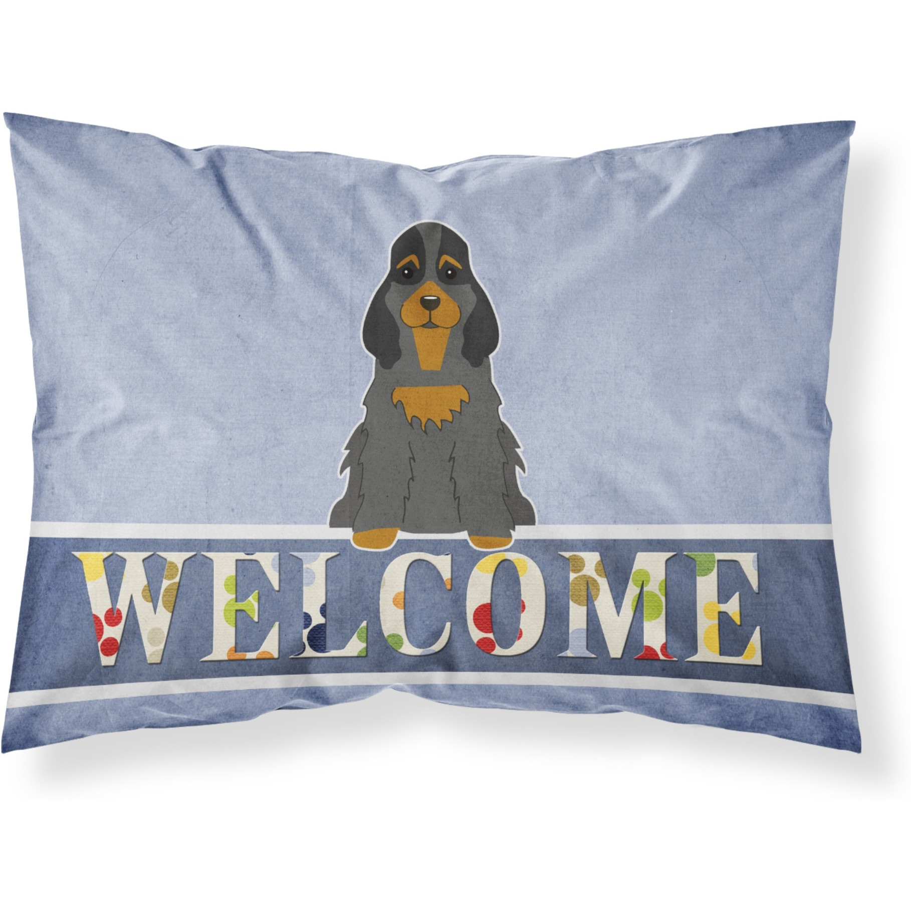 &quotCaroline's Treasures Cocker Spaniel Black Tan Welcome Pillowcase, Standard,"