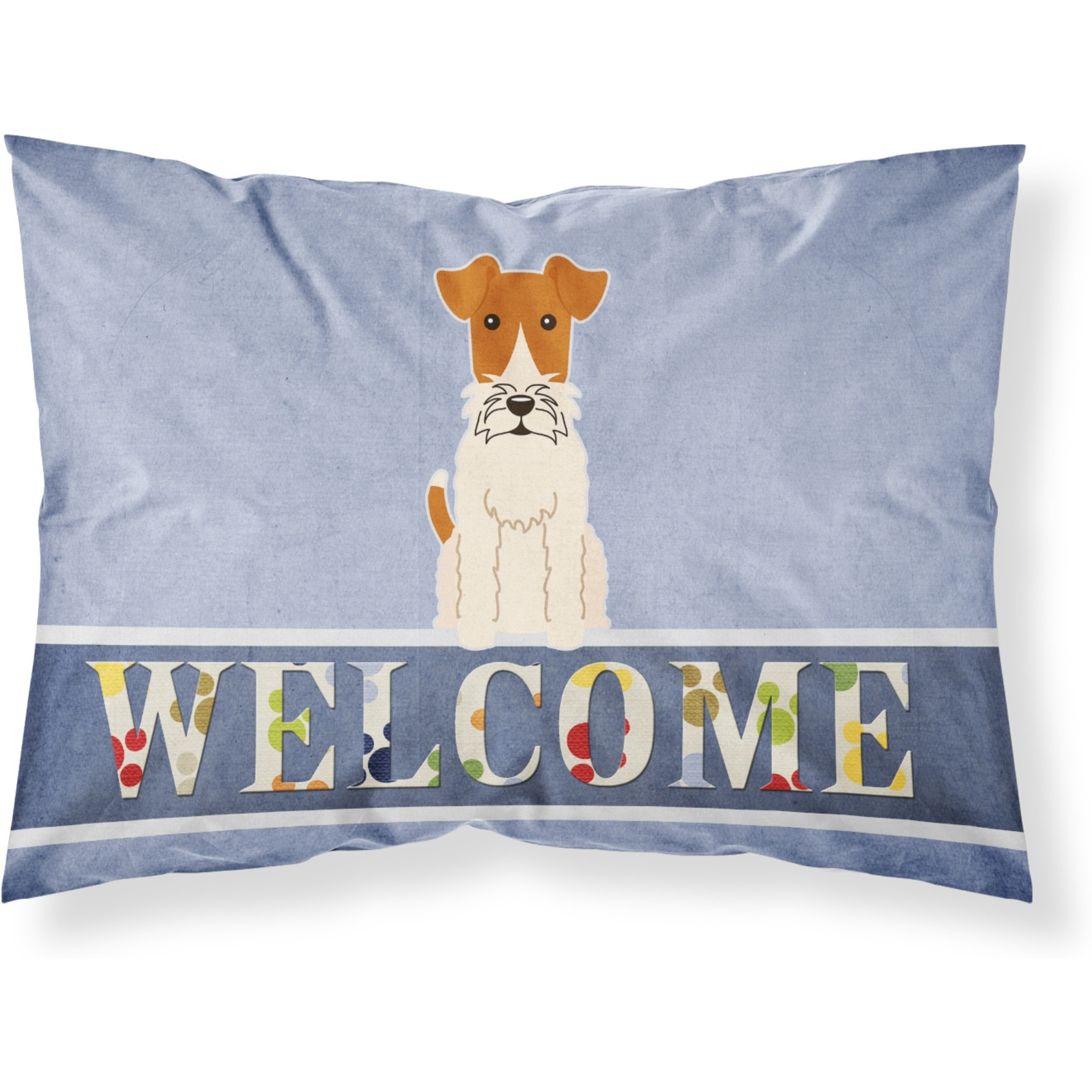&quotCaroline's Treasures Wire Fox Terrier Welcome Pillowcase, Standard,"