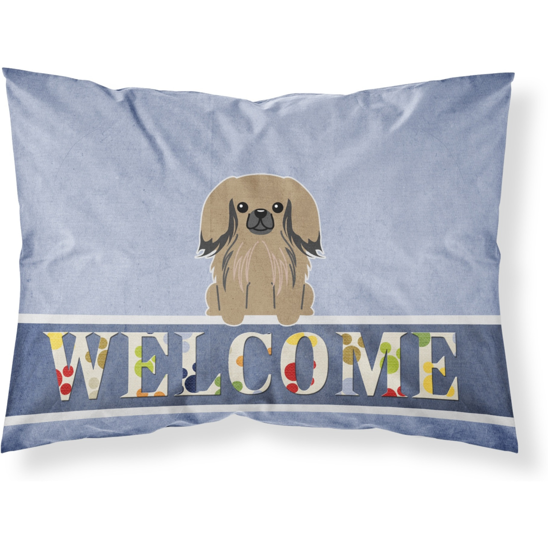 &quotCaroline's Treasures Pekingnese Tan Welcome Pillowcase, Standard,"