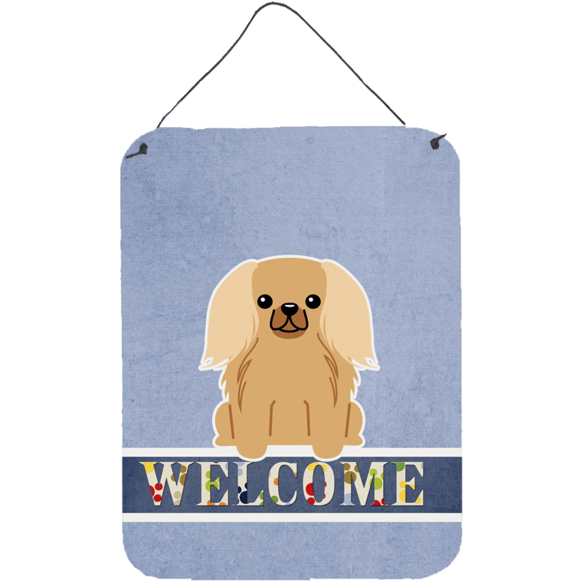 &quotCaroline's Treasures Pekingnese Fawn Sable Welcome Metal Print, 16 x 12, Multicolor"