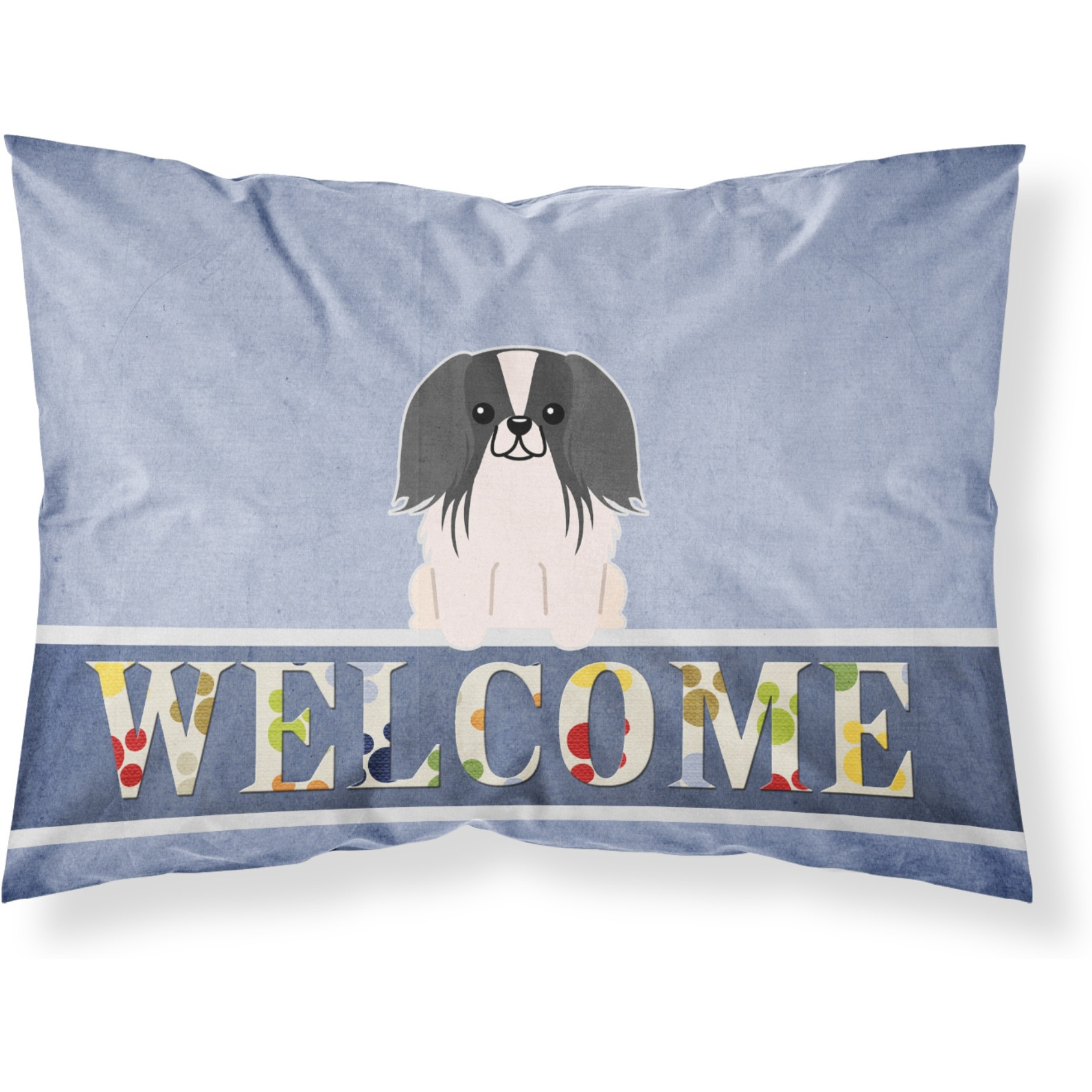 &quotCaroline's Treasures Pekingnese Penese Black White Welcome Pillowcase, Standard, Multicolor"