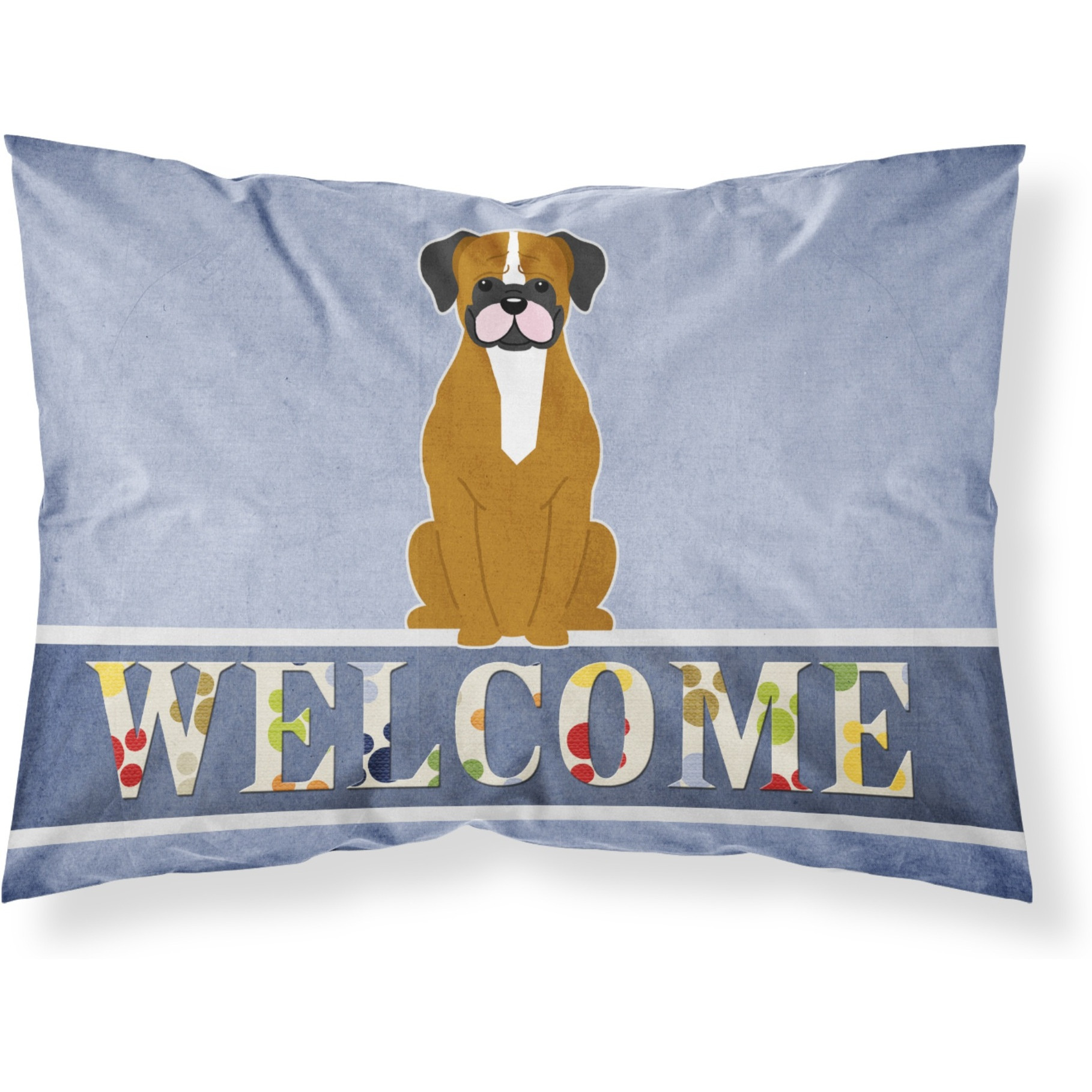 &quotCaroline's Treasures Flashy Fawn Boxer Welcome Pillowcase, Standard,"
