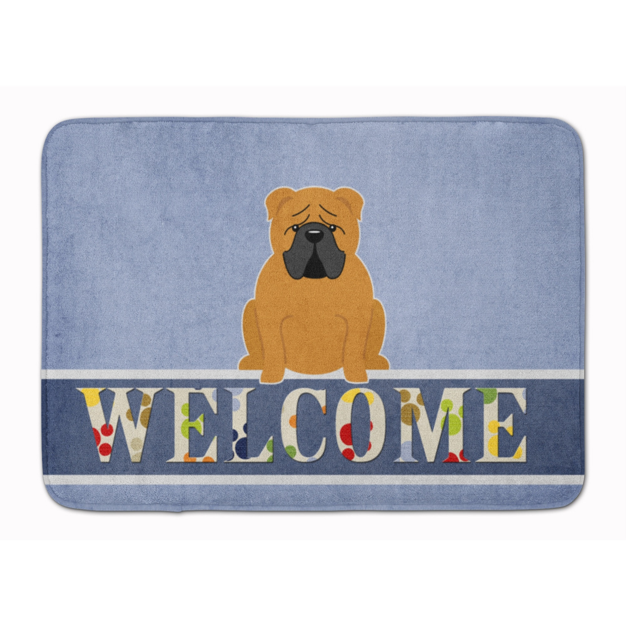 &quotCaroline's Treasures English Bulldog Red Welcome Floor Mat, 19 x 27, Multicolor"