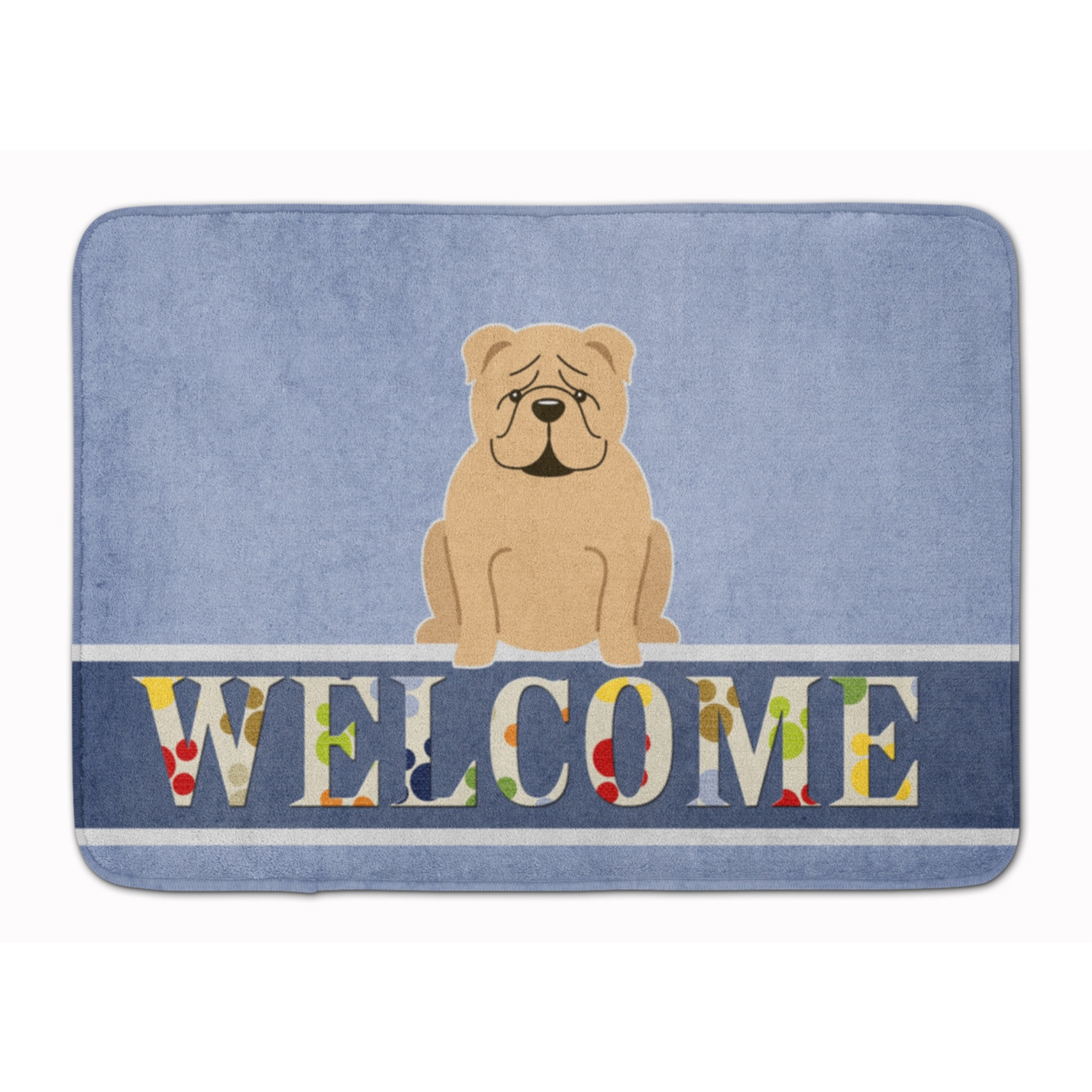 &quotCaroline's Treasures English Bulldog Fawn Welcome Floor Mat, 19 x 27, Multicolor"