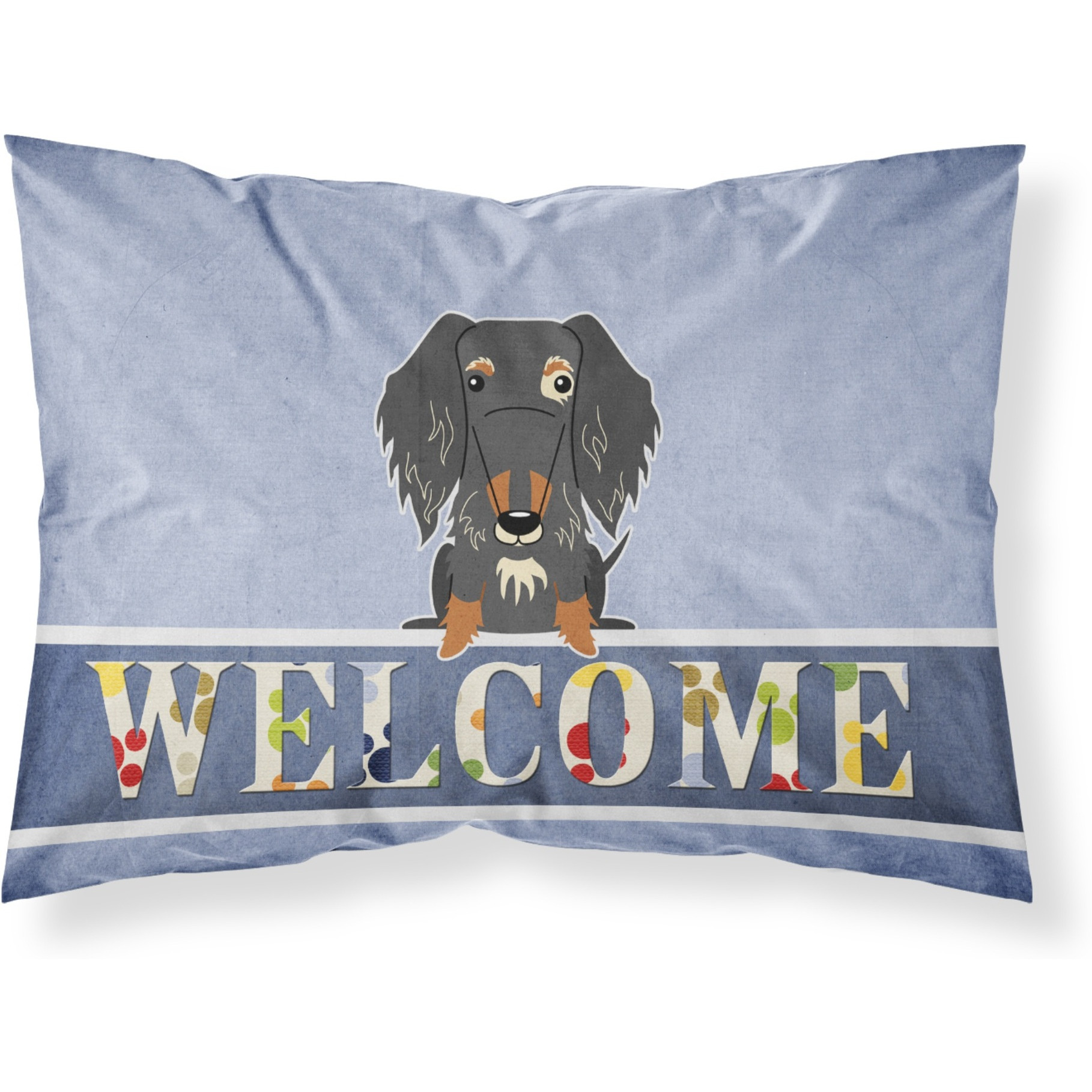 &quotCaroline's Treasures Wire Haired Dachshund Dapple Welcome Pillowcase, Standard,"