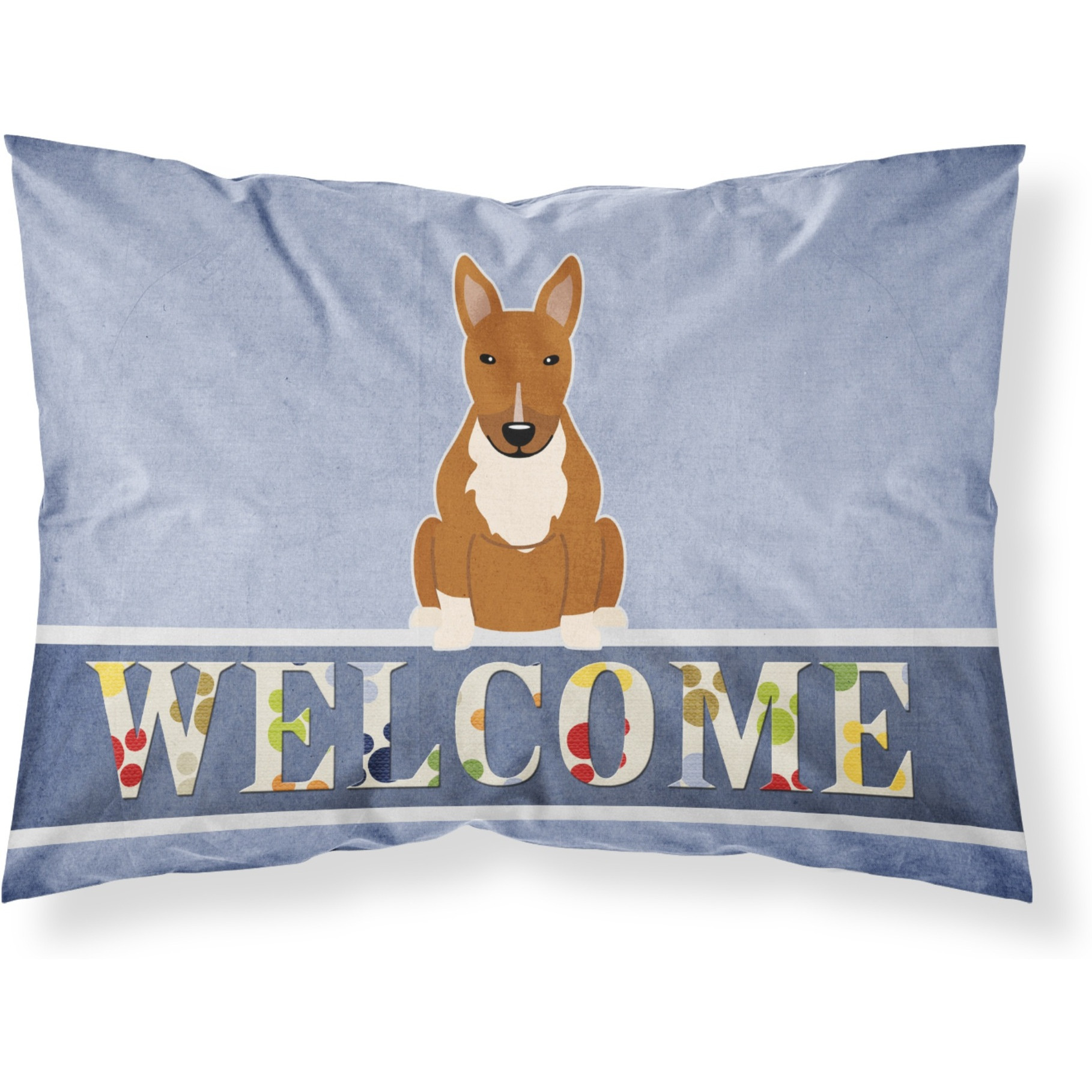 &quotCaroline's Treasures Bull Terrier Red Welcome Pillowcase, Standard,"