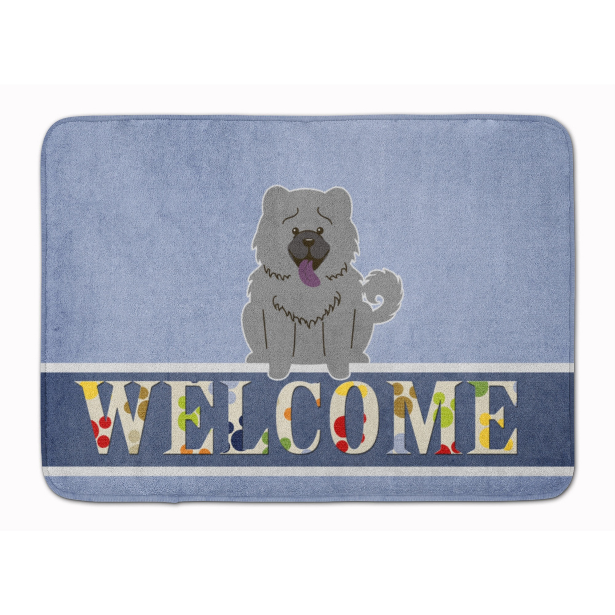 &quotCaroline's Treasures Chow Blue Welcome Floor Mat, 19 x 27, Multicolor"