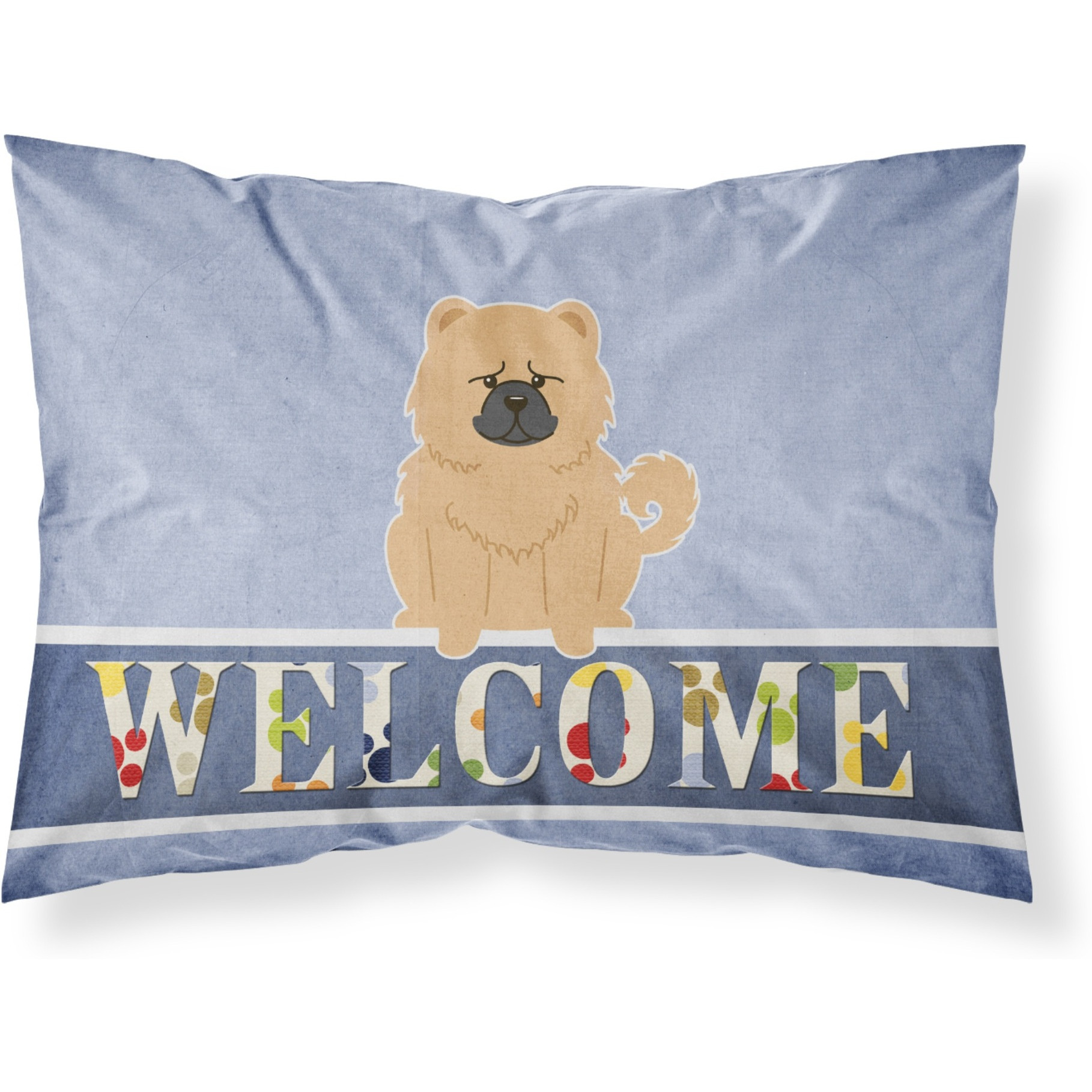 &quotCaroline's Treasures Chow Cream Welcome Pillowcase, Standard,"