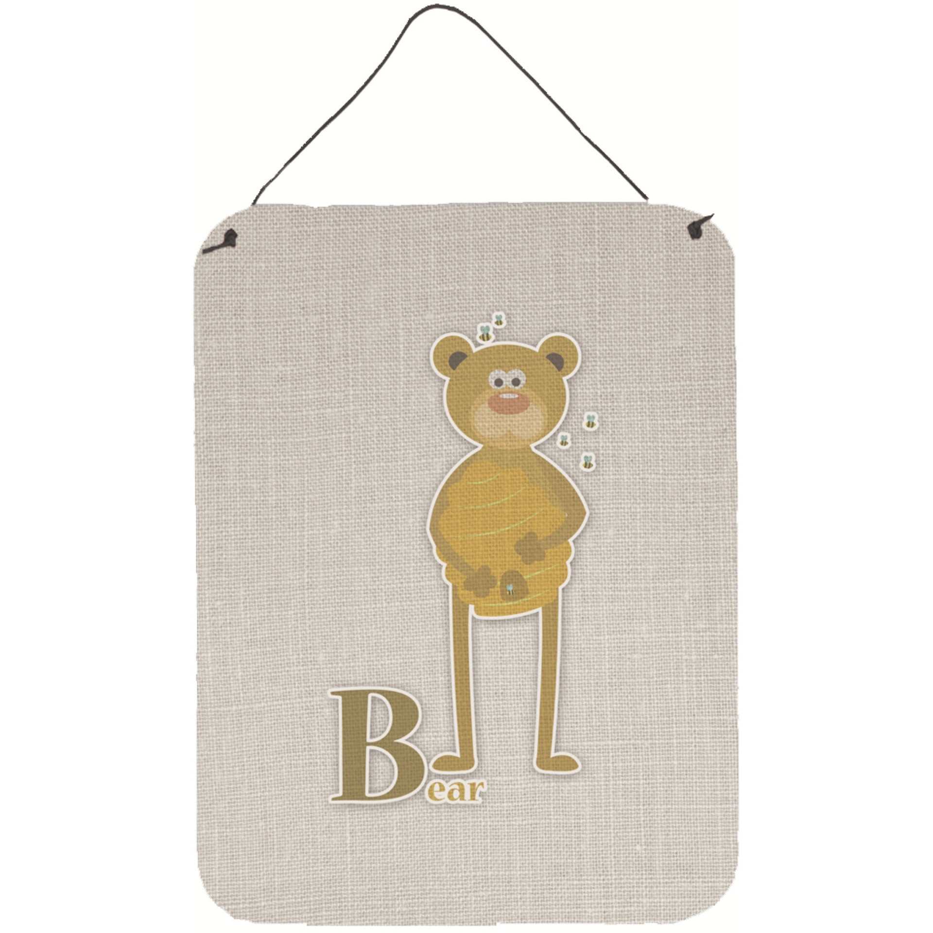 &quotCaroline's Treasures Alphabet B for Bear Metal Print, 16 x 12, Multicolor"