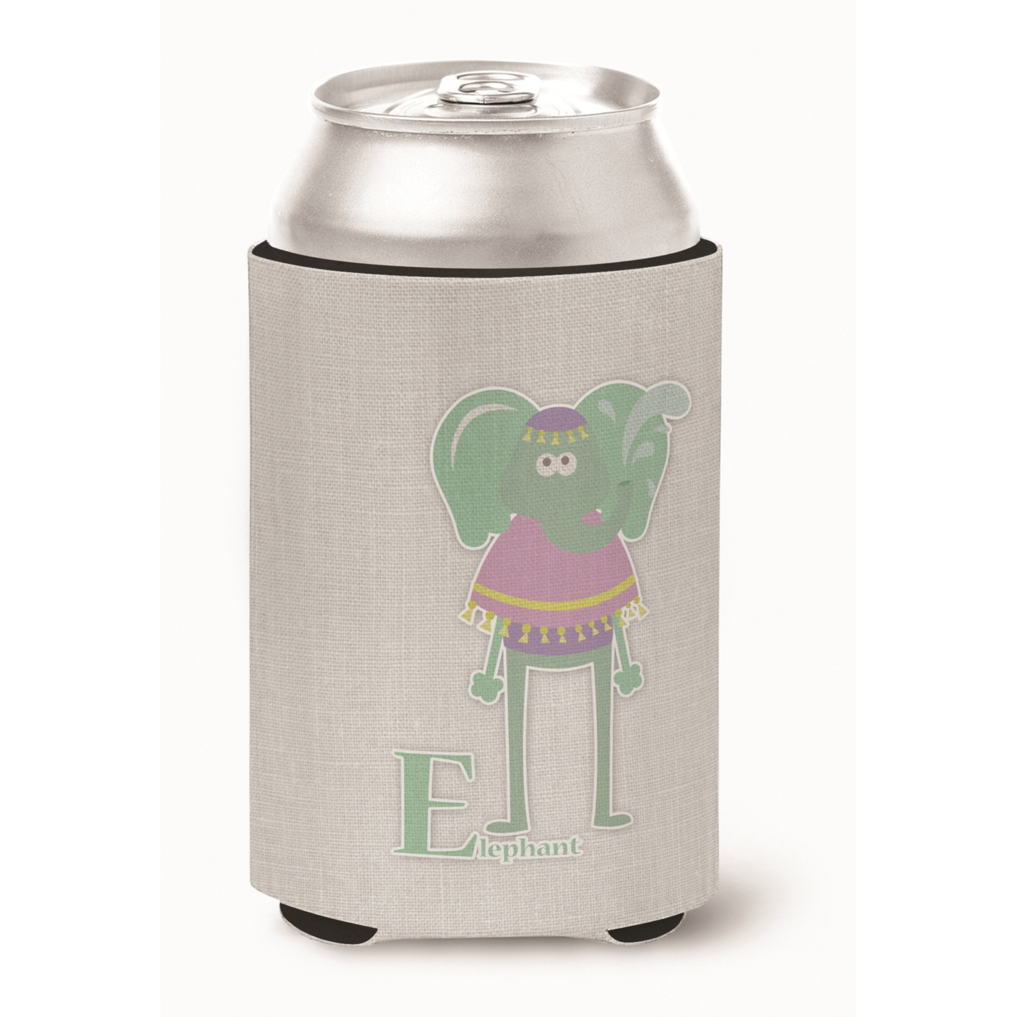 &quotCaroline's Treasures Alphabet E For Elephant Can or Bottle Hugger, Can Hugger, Multicolor"
