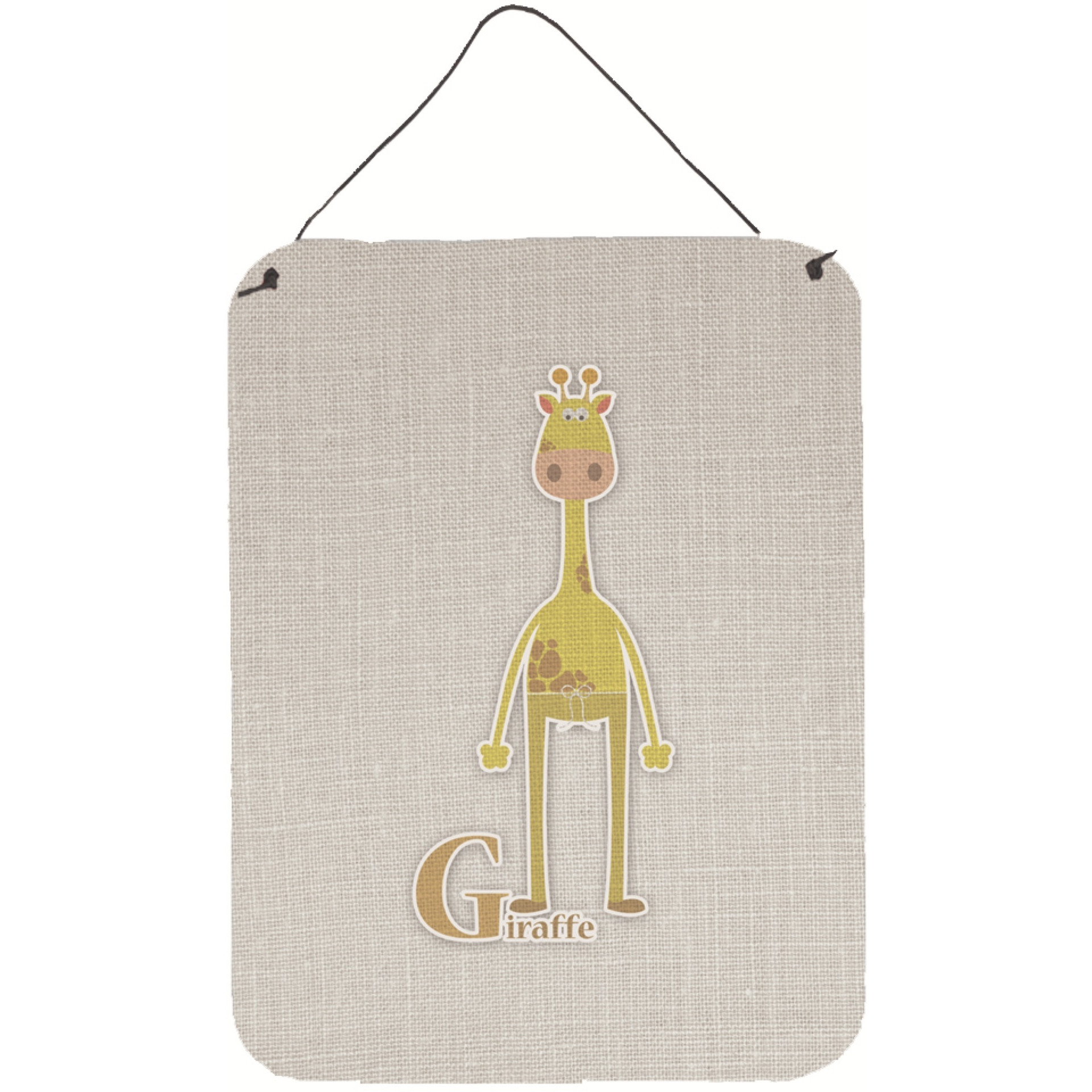 &quotCaroline's Treasures Alphabet G for Giraffe Metal Print, 16 x 12, Multicolor"