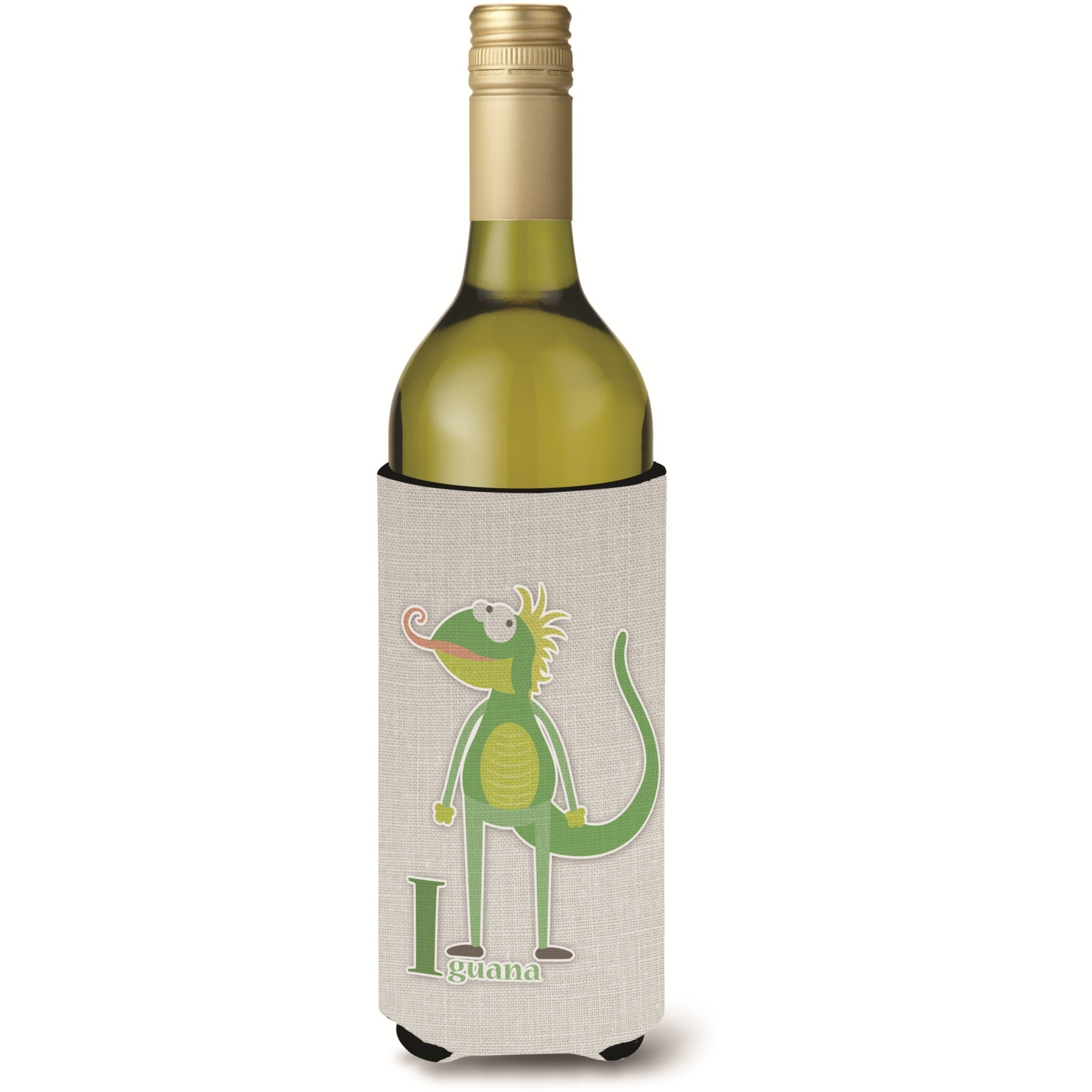 &quotCaroline's Treasures Alphabet I for Iguana Wine Bottle Beverage Insulator Hugger, Multicolor, 750ml"