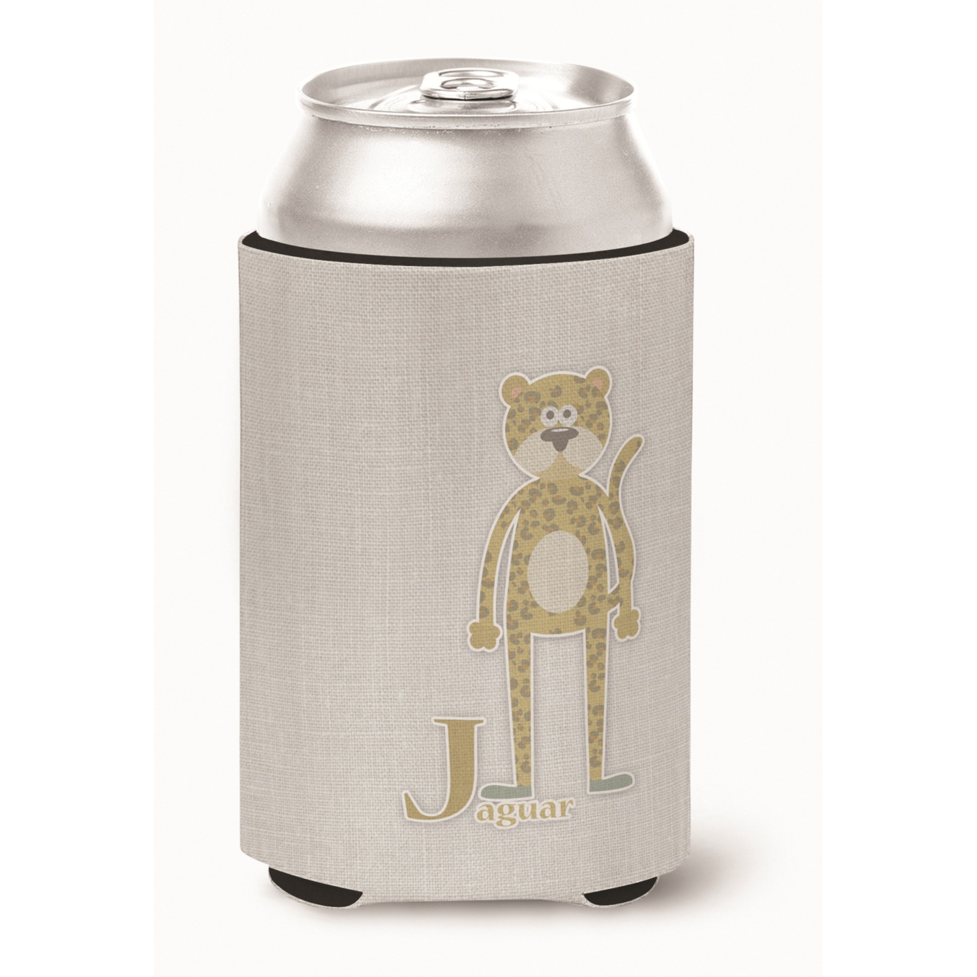 &quotCaroline's Treasures Alphabet J For Jaguar Can or Bottle Hugger, Can Hugger, Multicolor"