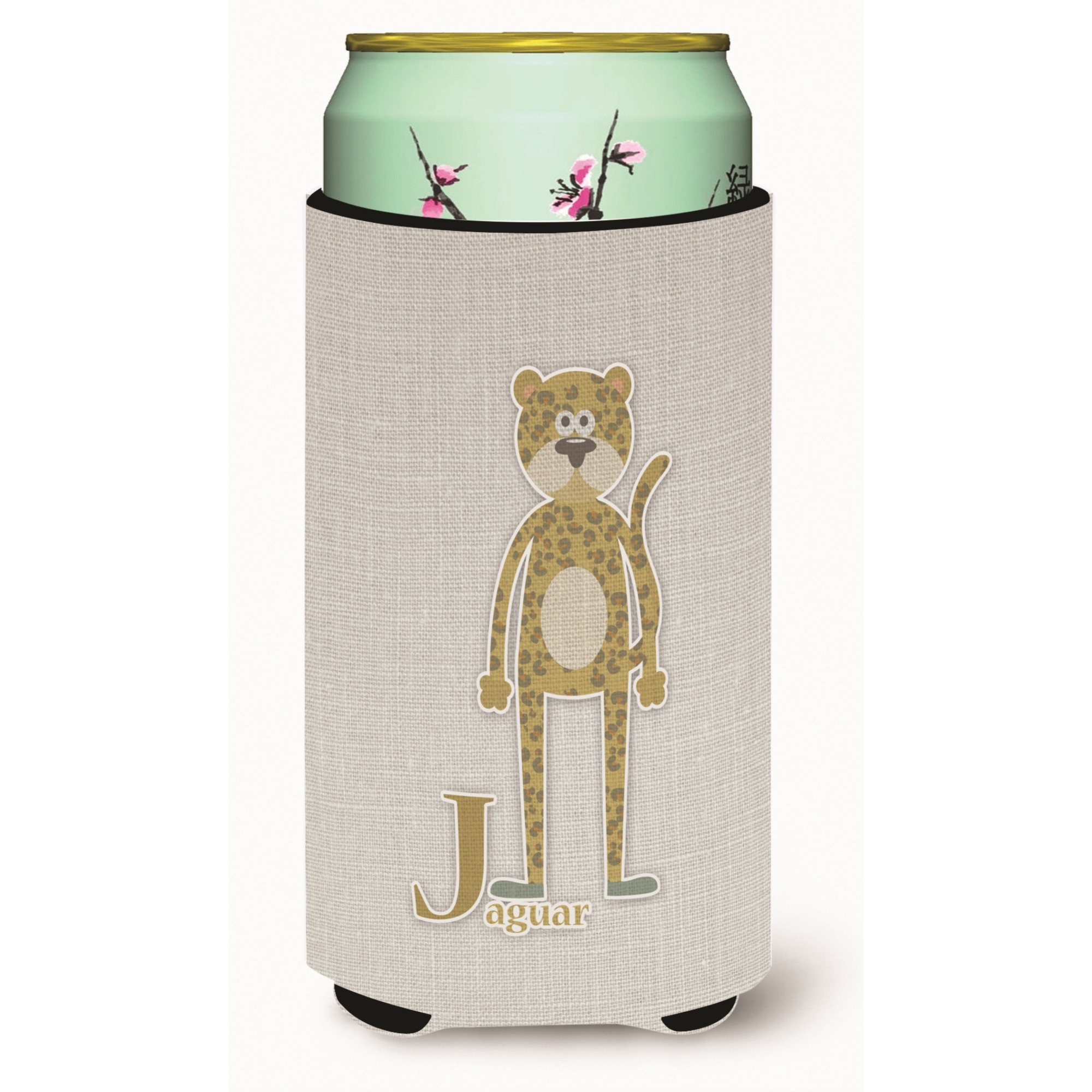 &quotCaroline's Treasures Alphabet J For Jaguar Tall Boy Beverage Insulator Hugger, Multicolor"