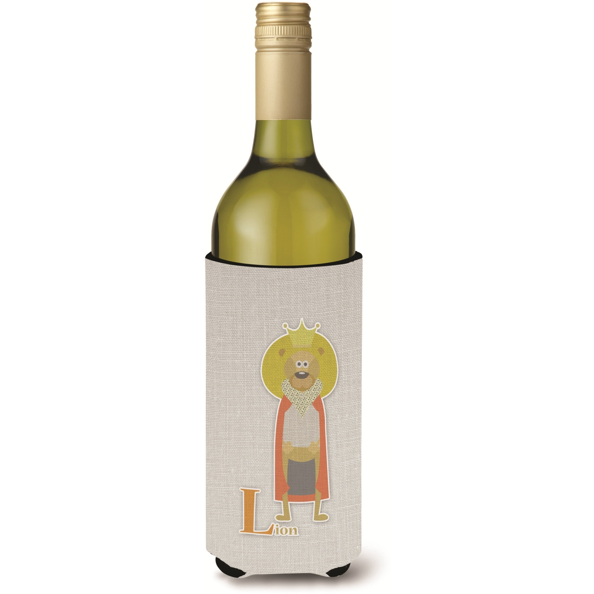 &quotCaroline's Treasures Alphabet L for Lion Wine Bottle Beverage Insulator Hugger, Multicolor, 750ml"