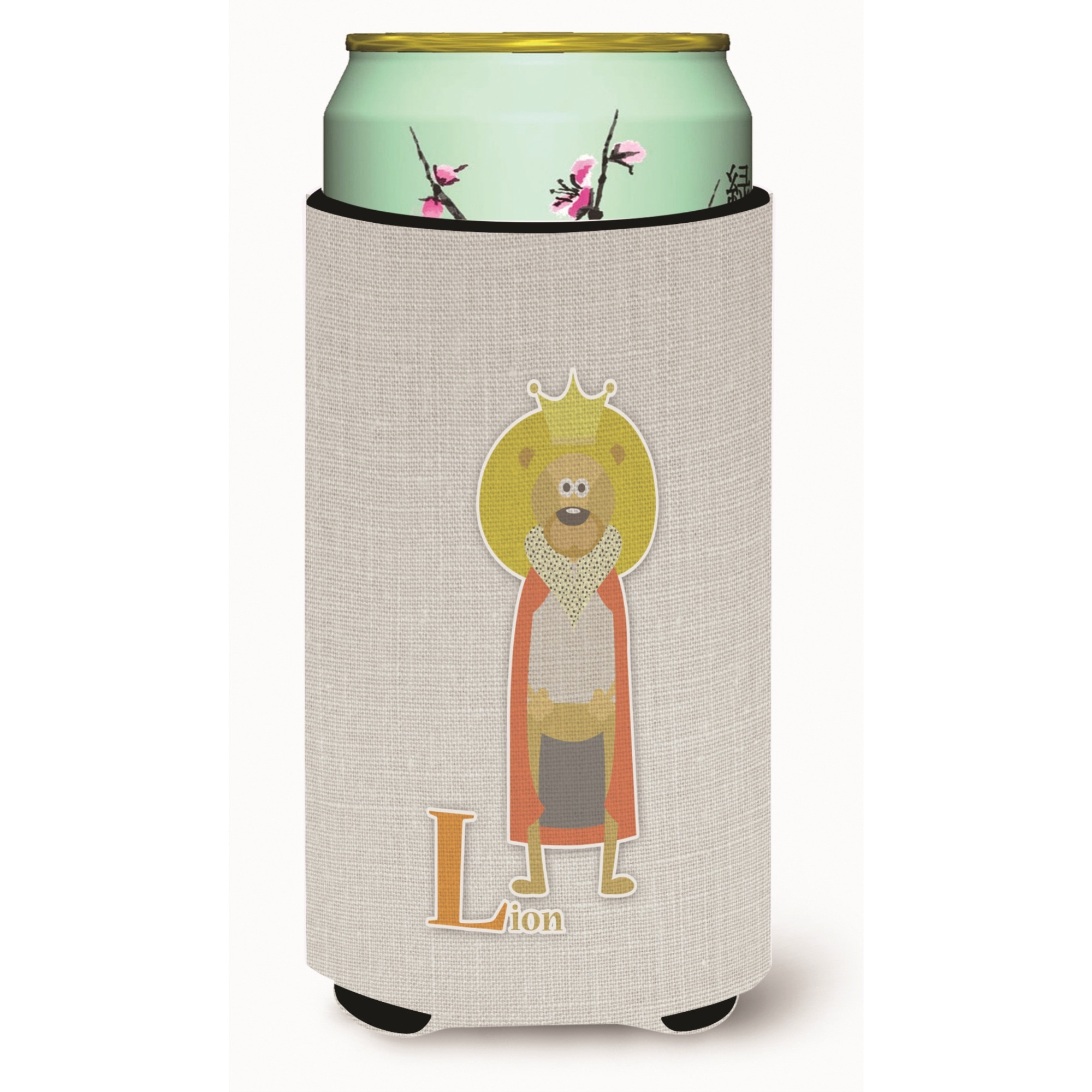 &quotCaroline's Treasures Alphabet L For Lion Tall Boy Beverage Insulator Hugger, Multicolor"