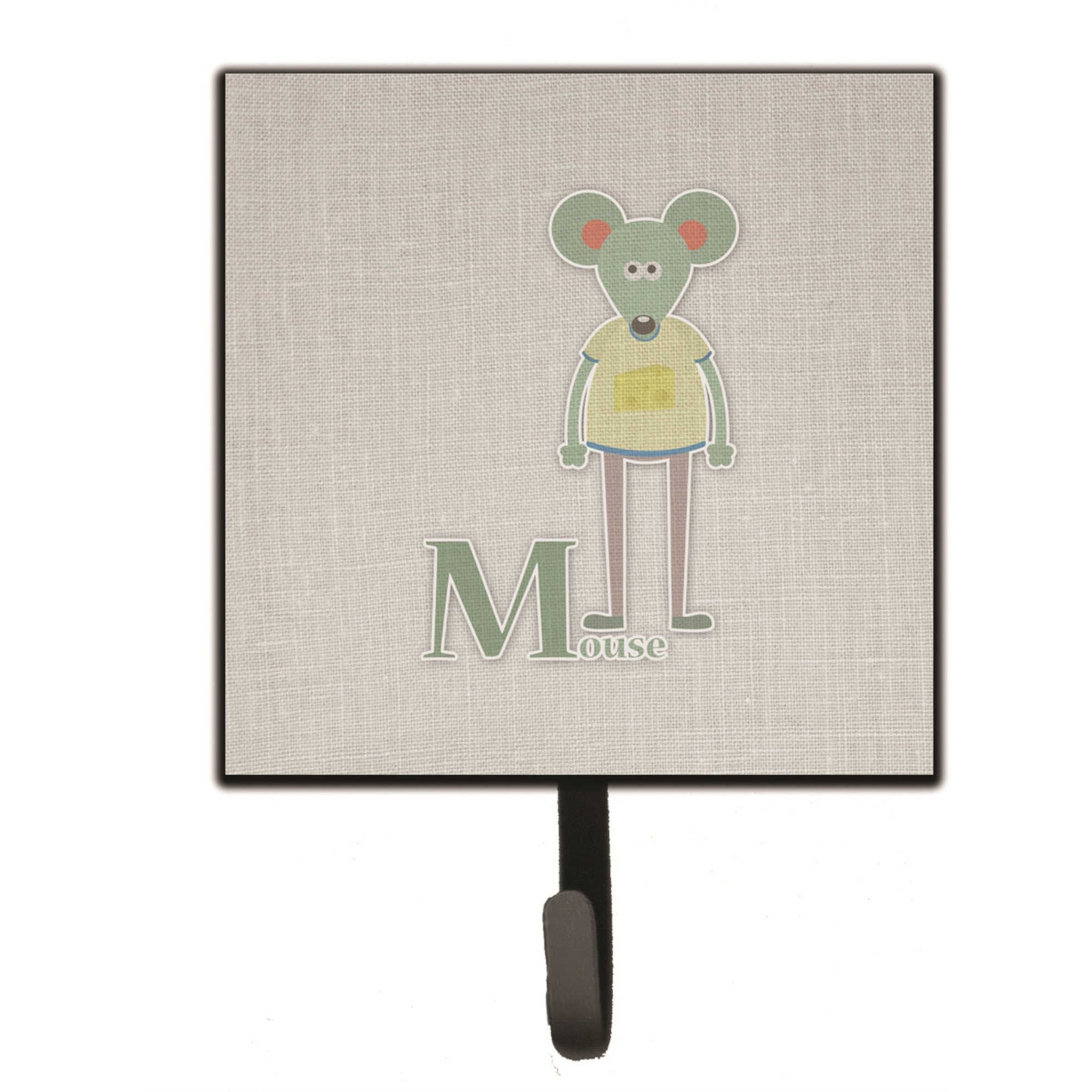 &quotCaroline's Treasures Alphabet M for Mouse Wall Hook, Small, Multicolor"