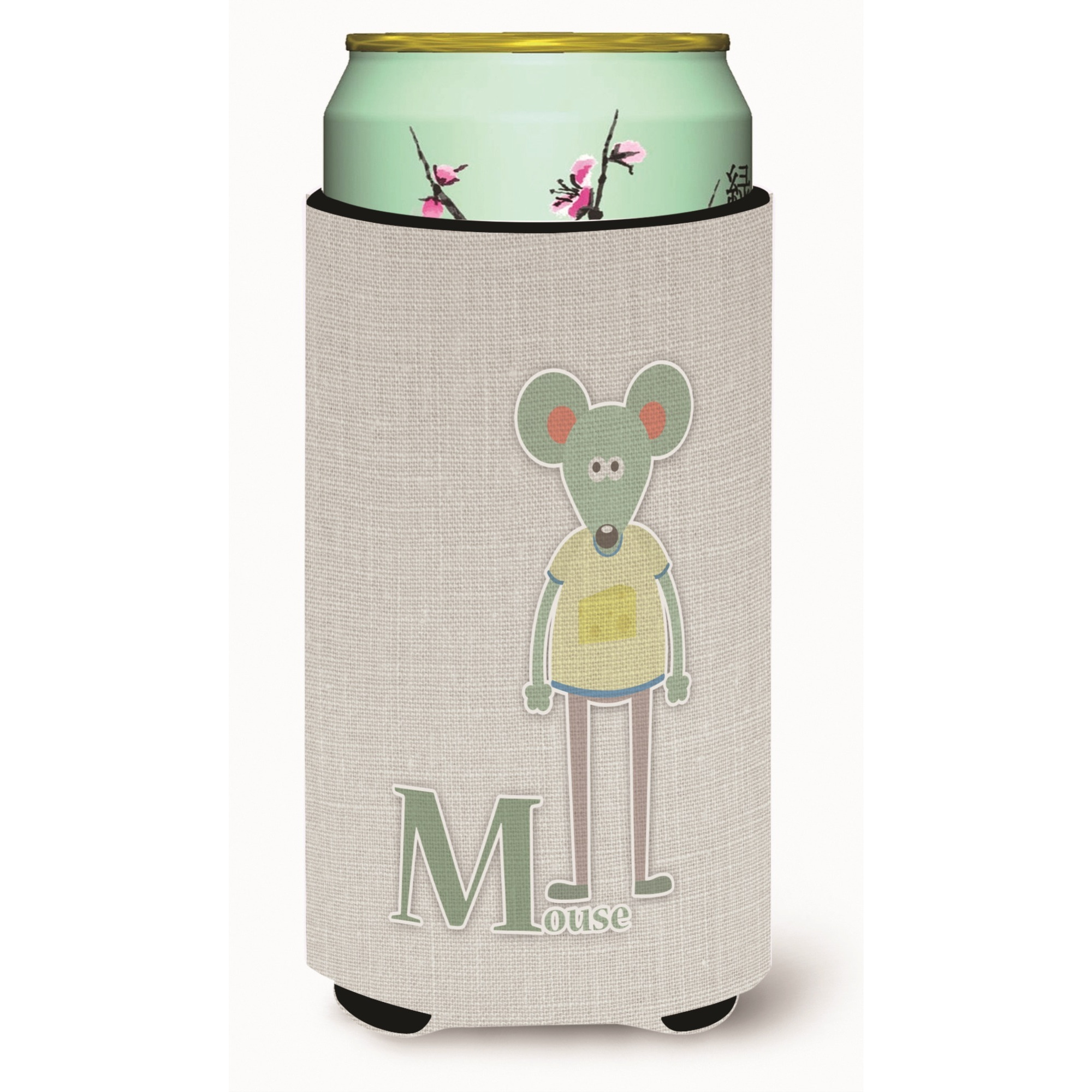 &quotCaroline's Treasures Alphabet M For Mouse Tall Boy Beverage Insulator Hugger, Multicolor"