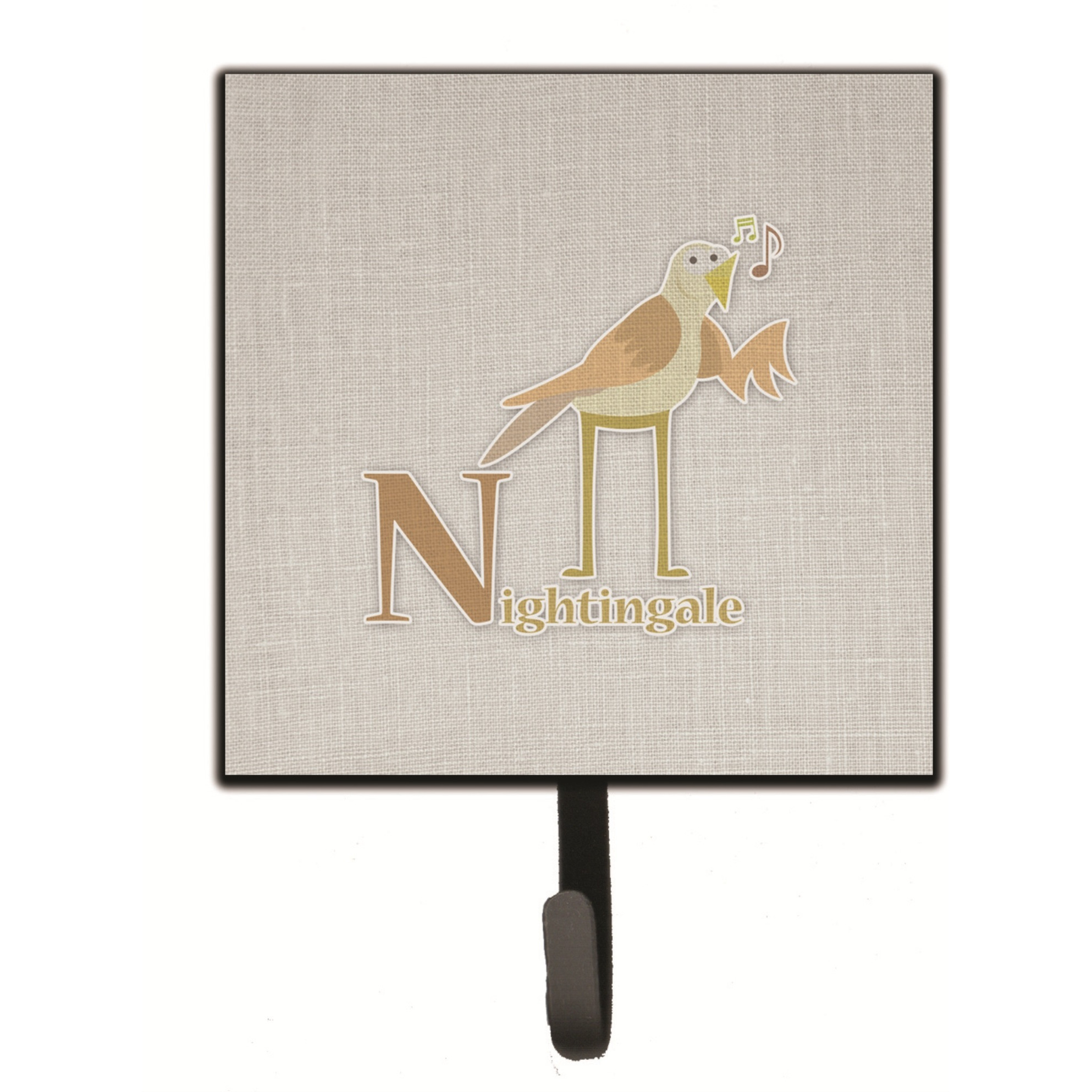 &quotCaroline's Treasures Alphabet N for Nightingale Wall Hook, Small, Multicolor"