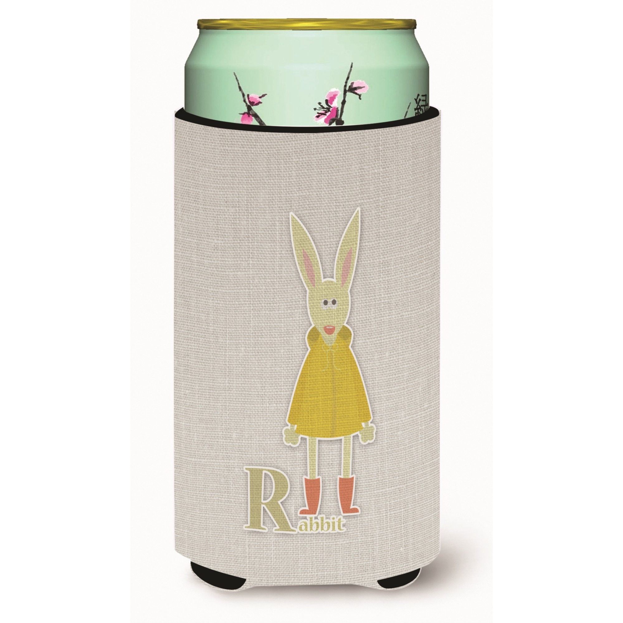 &quotCaroline's Treasures Alphabet R For Rabbit Tall Boy Beverage Insulator Hugger, Multicolor"