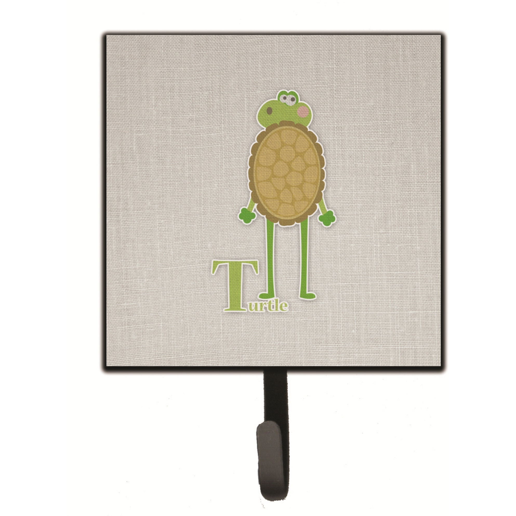 &quotCaroline's Treasures Alphabet T for Turtle Wall Hook, Small, Multicolor"