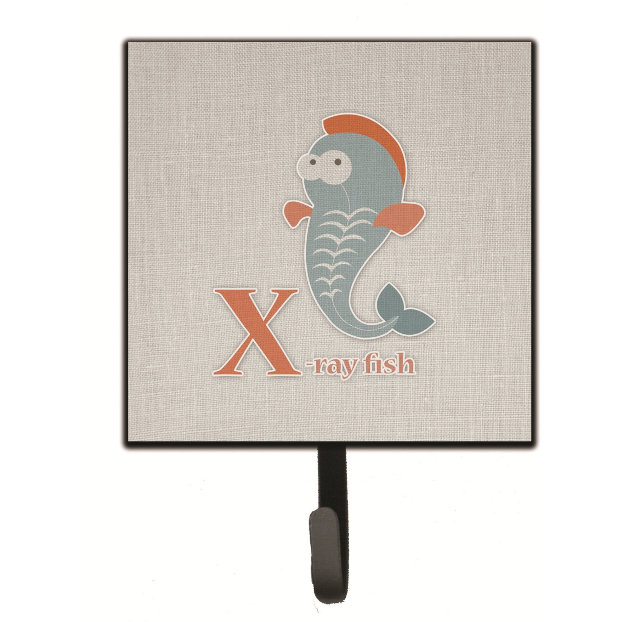 &quotCaroline's Treasures Alphabet X for Xray Fish Wall Hook, Small, Multicolor"