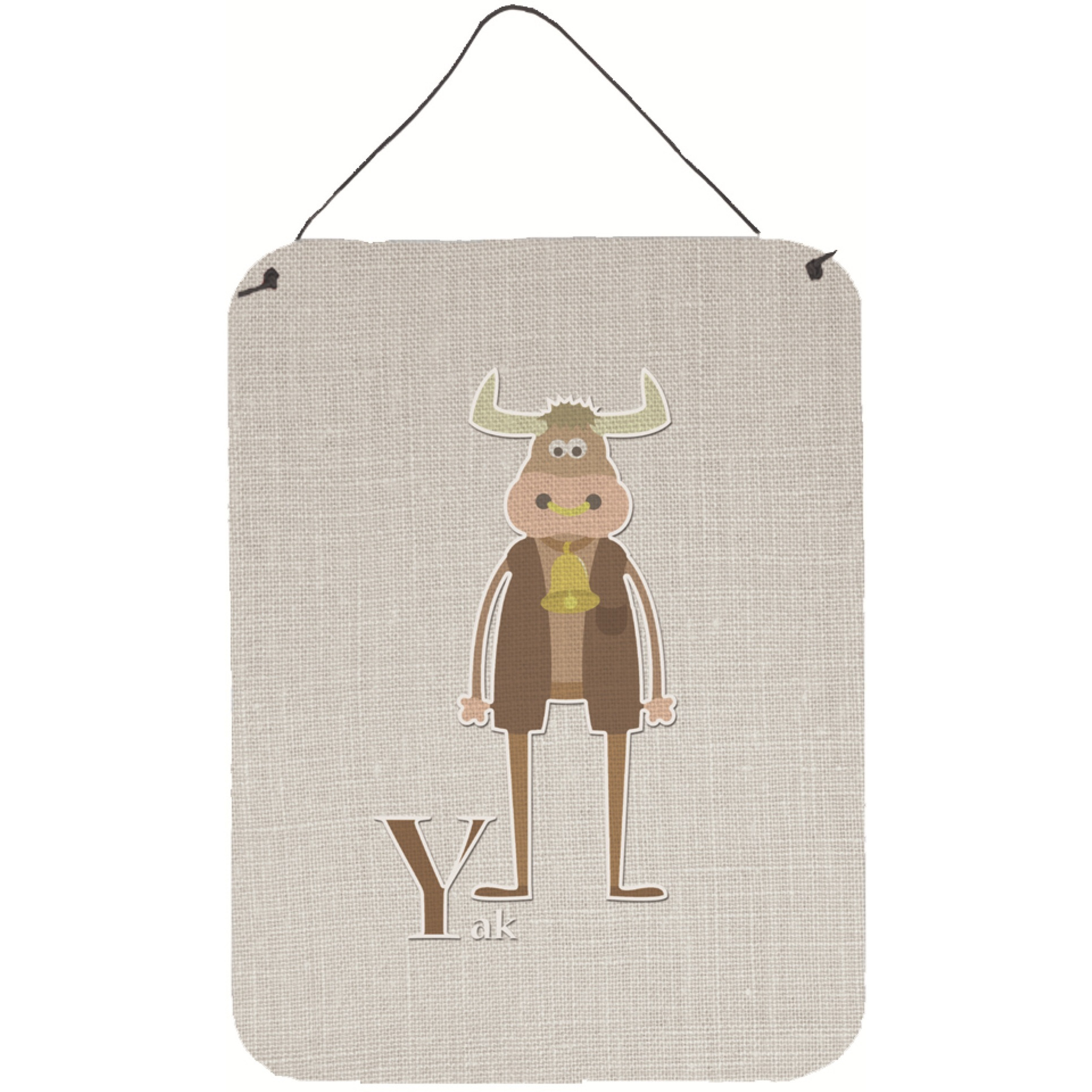 &quotCaroline's Treasures Alphabet Y for Yak Metal Print, 16 x 12, Multicolor"