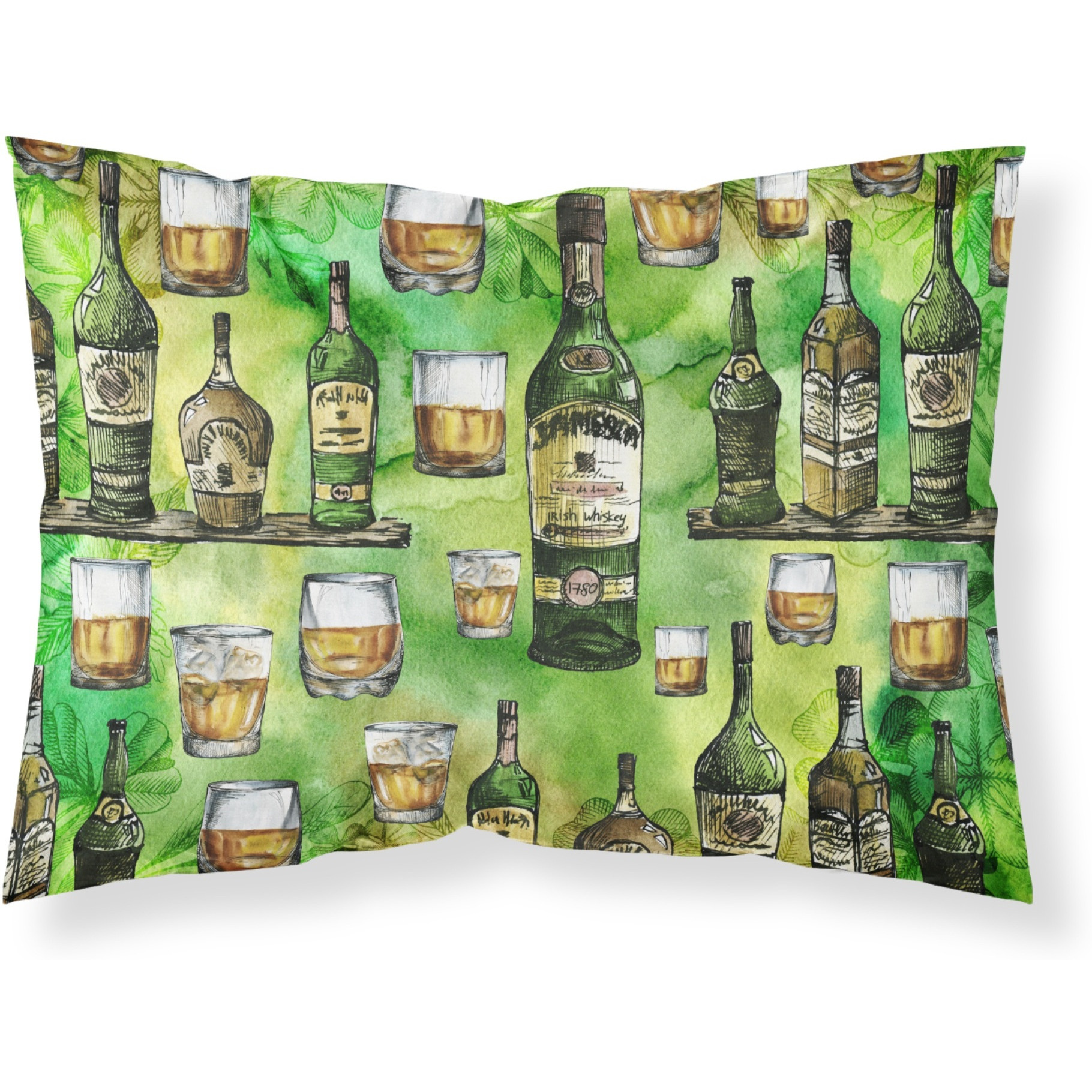 Irish Whiskey Fabric Standard Pillowcase