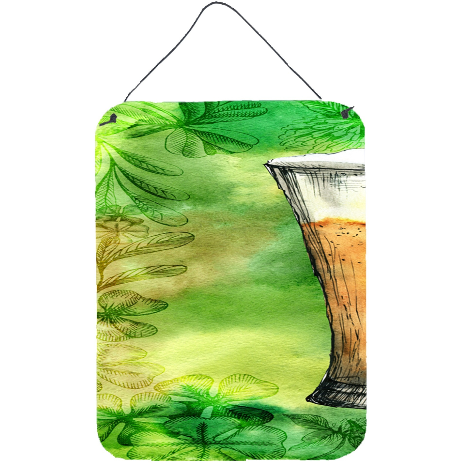 &quotCaroline's Treasures Irish Beer Tall Door Hanging Prints wall-decor, Multicolor"