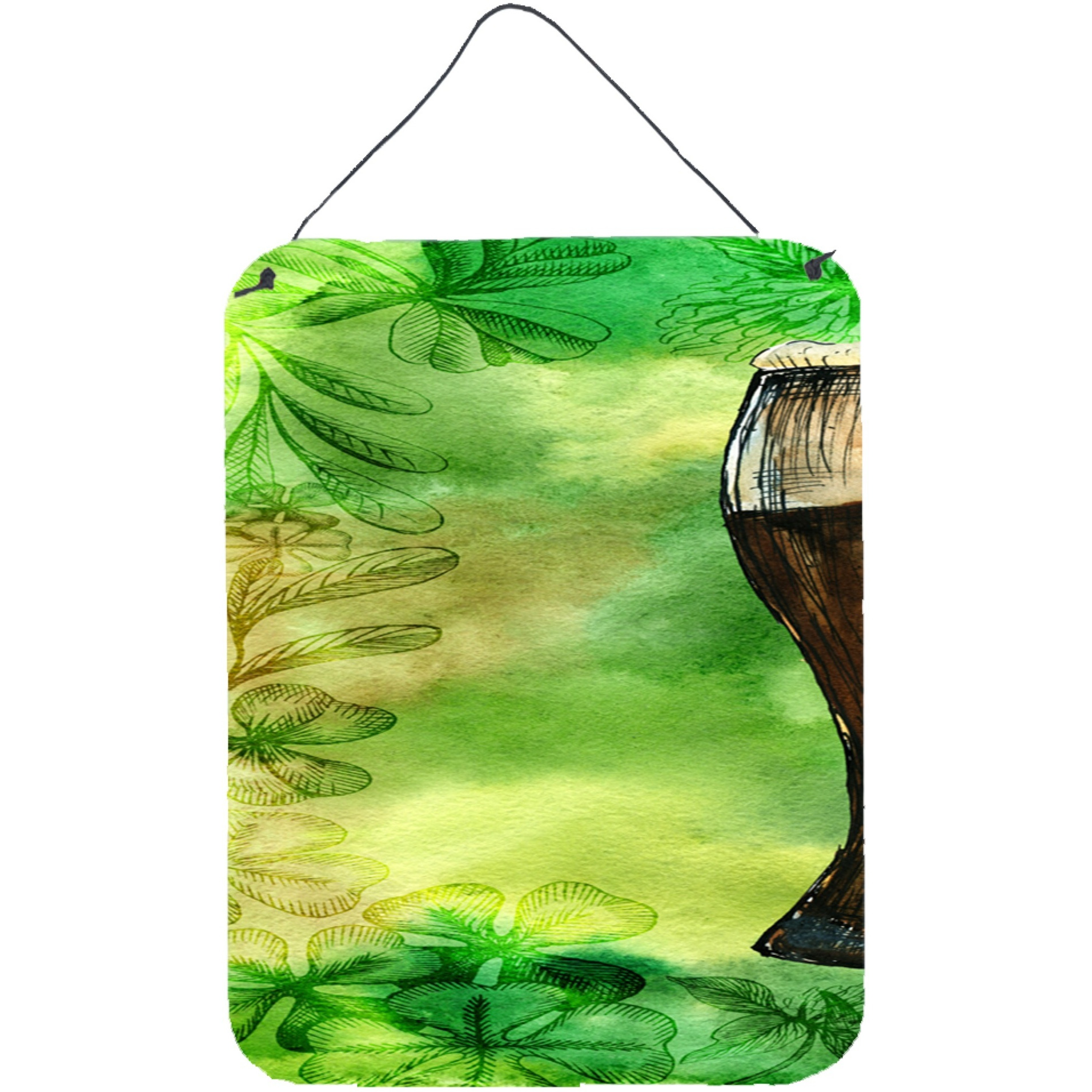 &quotCaroline's Treasures Irish Beer Dark Door Hanging Prints wall-decor, Multicolor"
