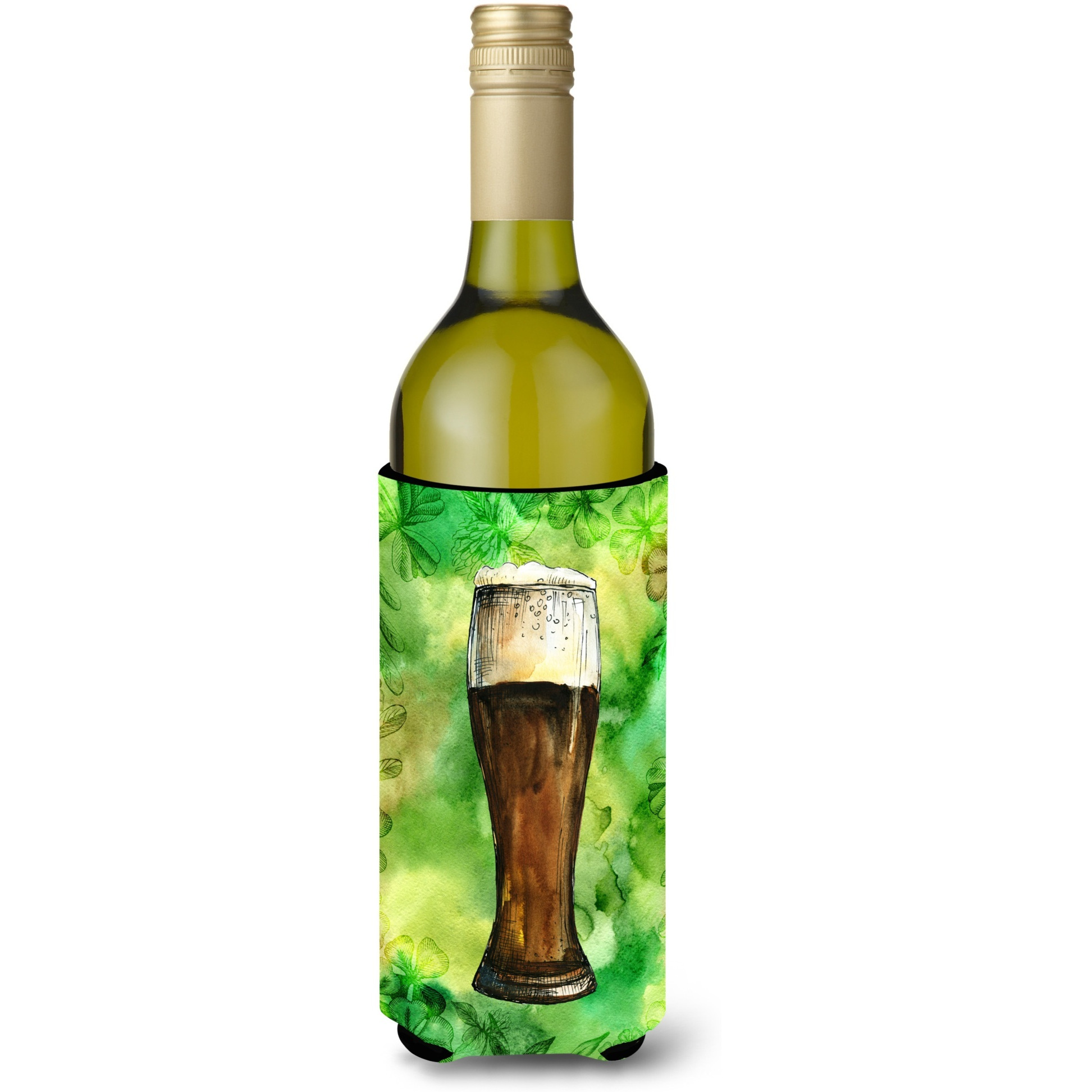 &quotCaroline's Treasures Irish Beer Dark Wine Bottle Beverage Insulator Hugger, 750 ml, Multicolor"