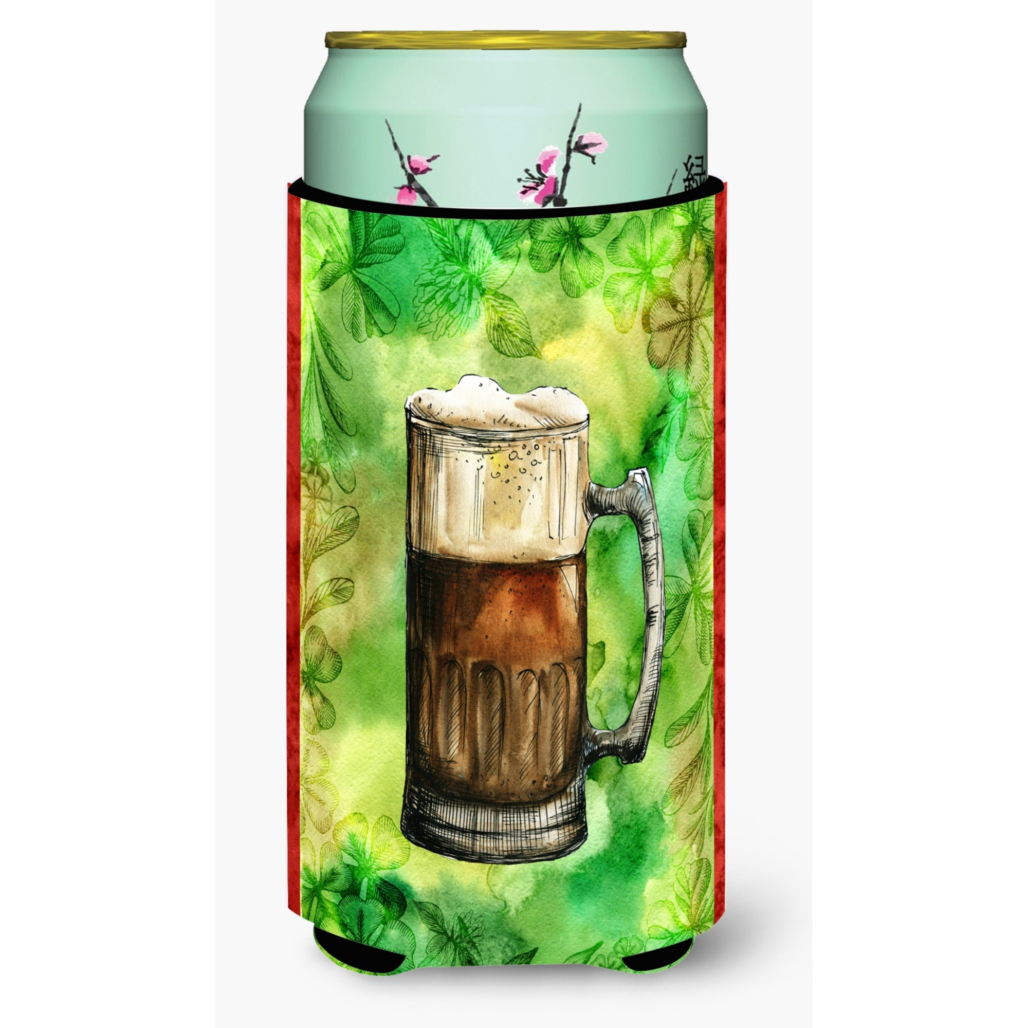 &quotCaroline's Treasures Irish Beer Mug Tall Boy Beverage Insulator Hugger, Multicolor"