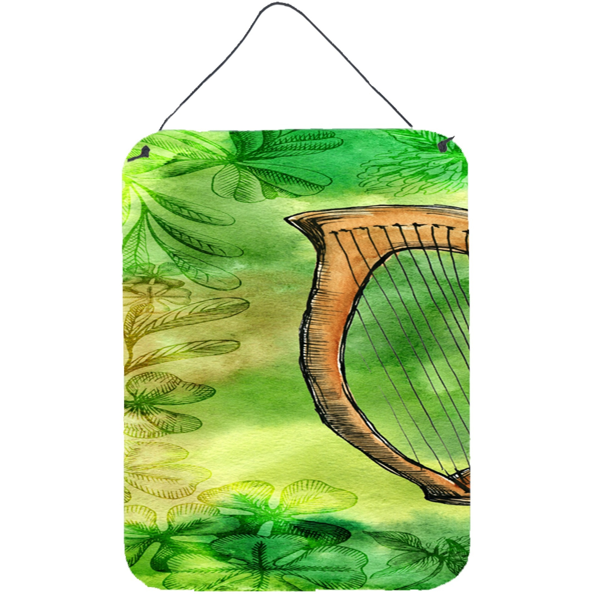 &quotCaroline's Treasures Irish Harp Door Hanging Prints wall-decor, Multicolor"