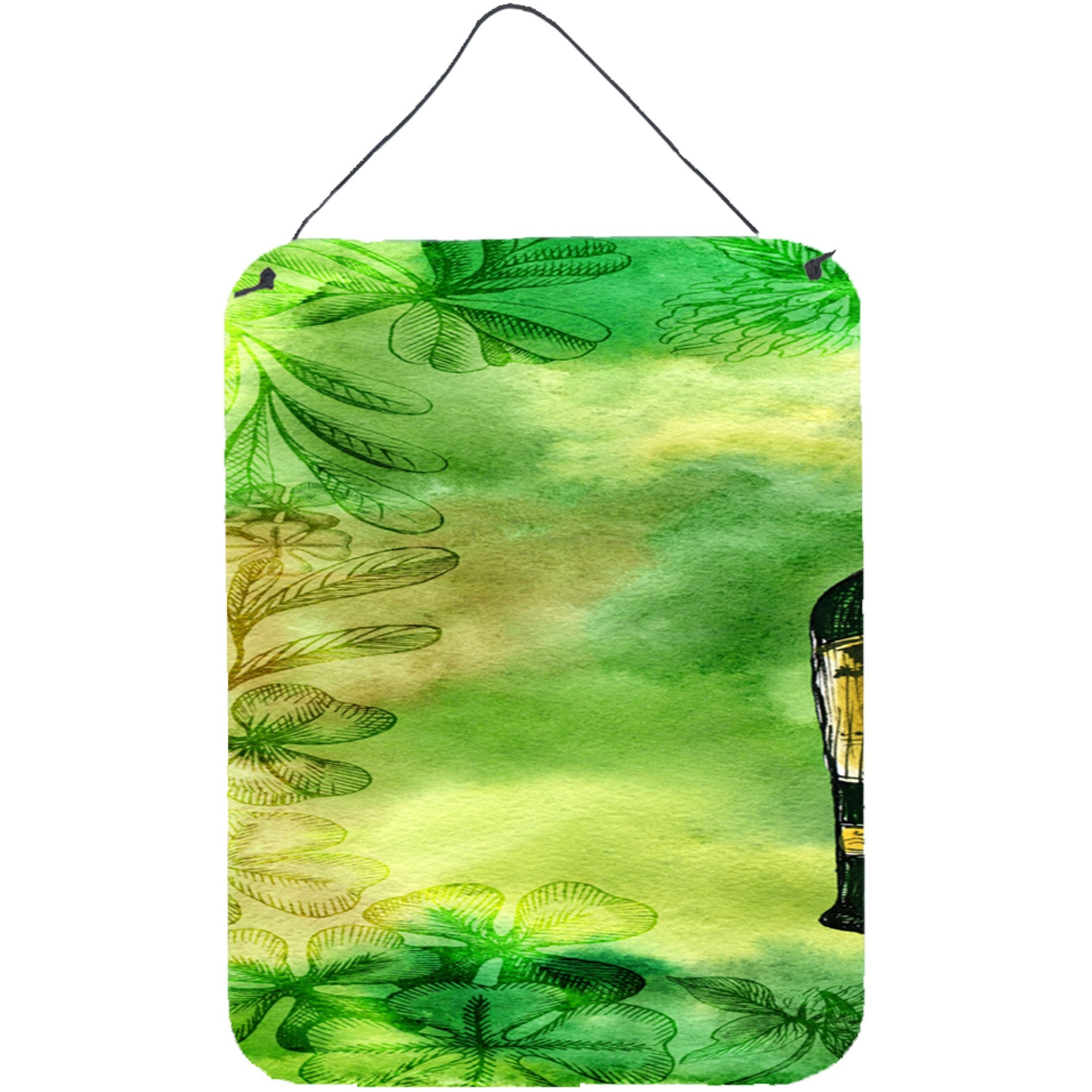 &quotCaroline's Treasures Irish Whiskey Bottle Door Hanging Prints wall-decor, Multicolor"
