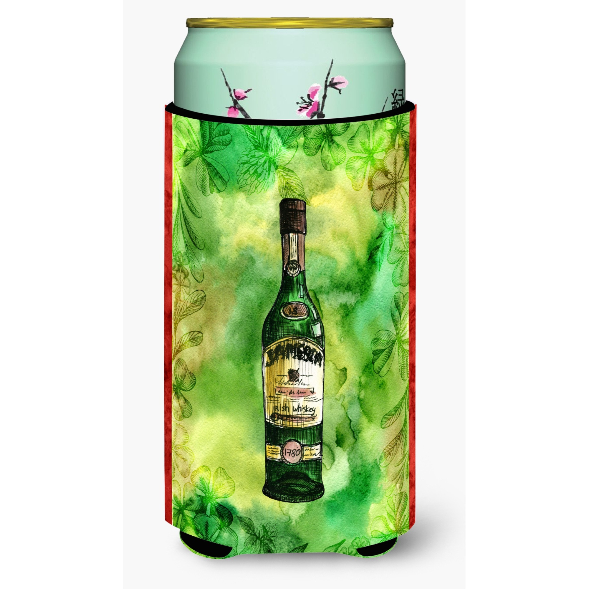 &quotCaroline's Treasures Irish Whiskey Bottle Tall Boy Beverage Insulator Hugger, Multicolor"