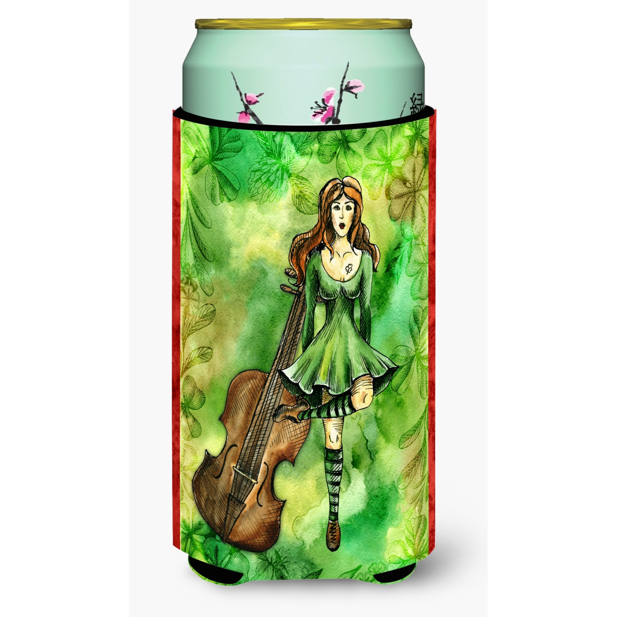 &quotCaroline's Treasures Irish Dance Tall Boy Beverage Insulator Hugger, Multicolor"