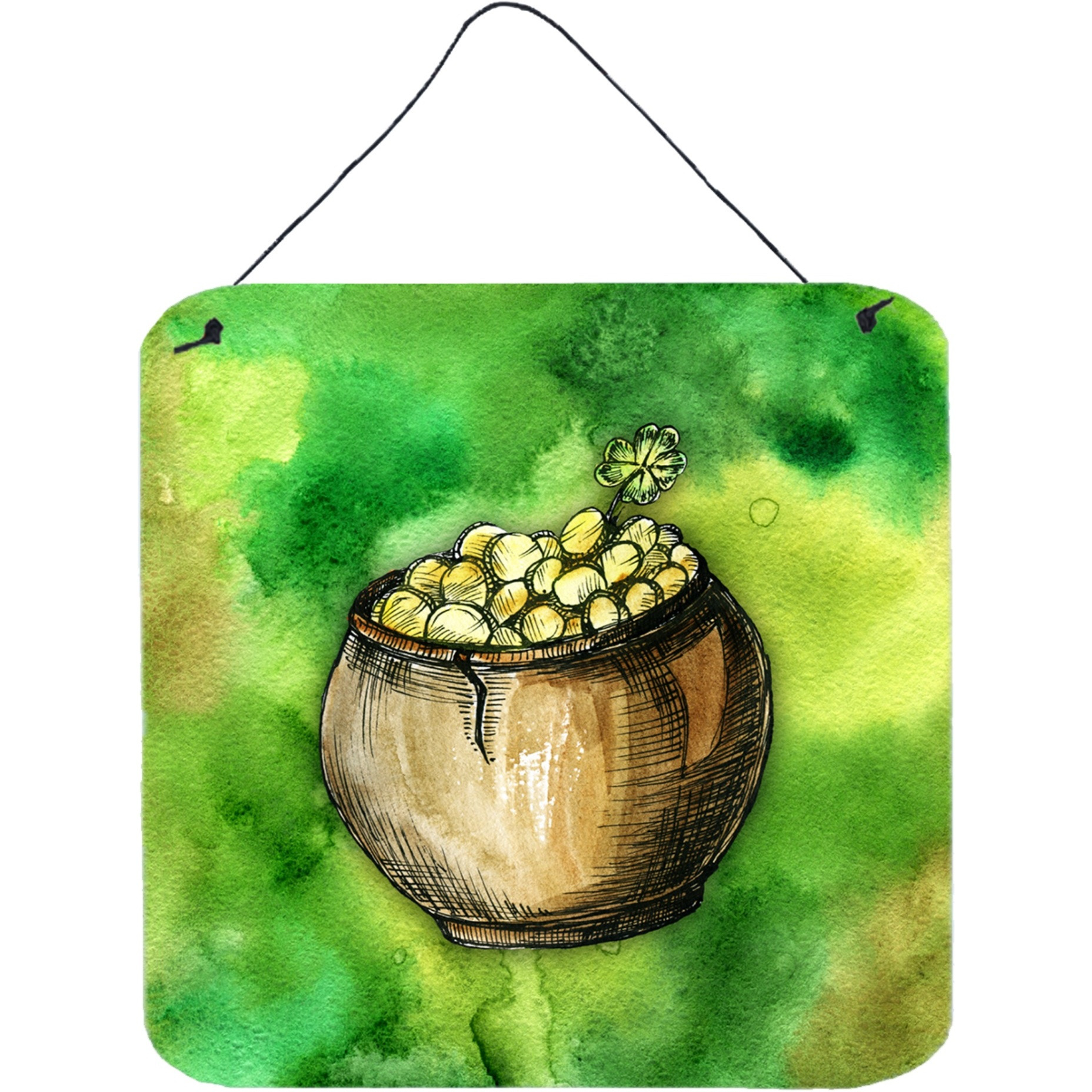 &quotCaroline's Treasures Irish Pot of Gold Door Hanging Prints wall-decor, Multicolor"