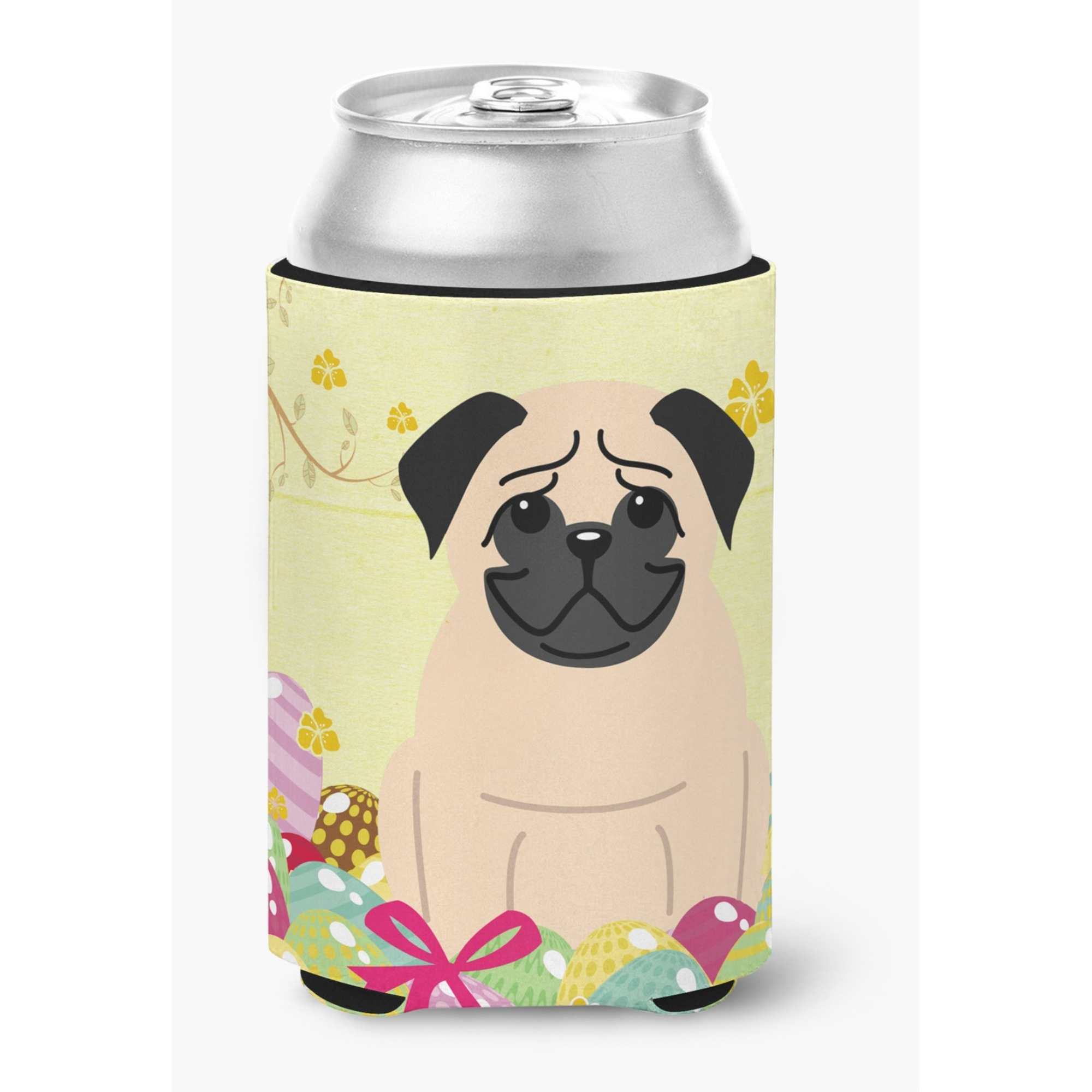&quotCaroline's Treasures Easter Eggs Pug Fawn Can or Bottle Hugger, Can Hugger, Multicolor"