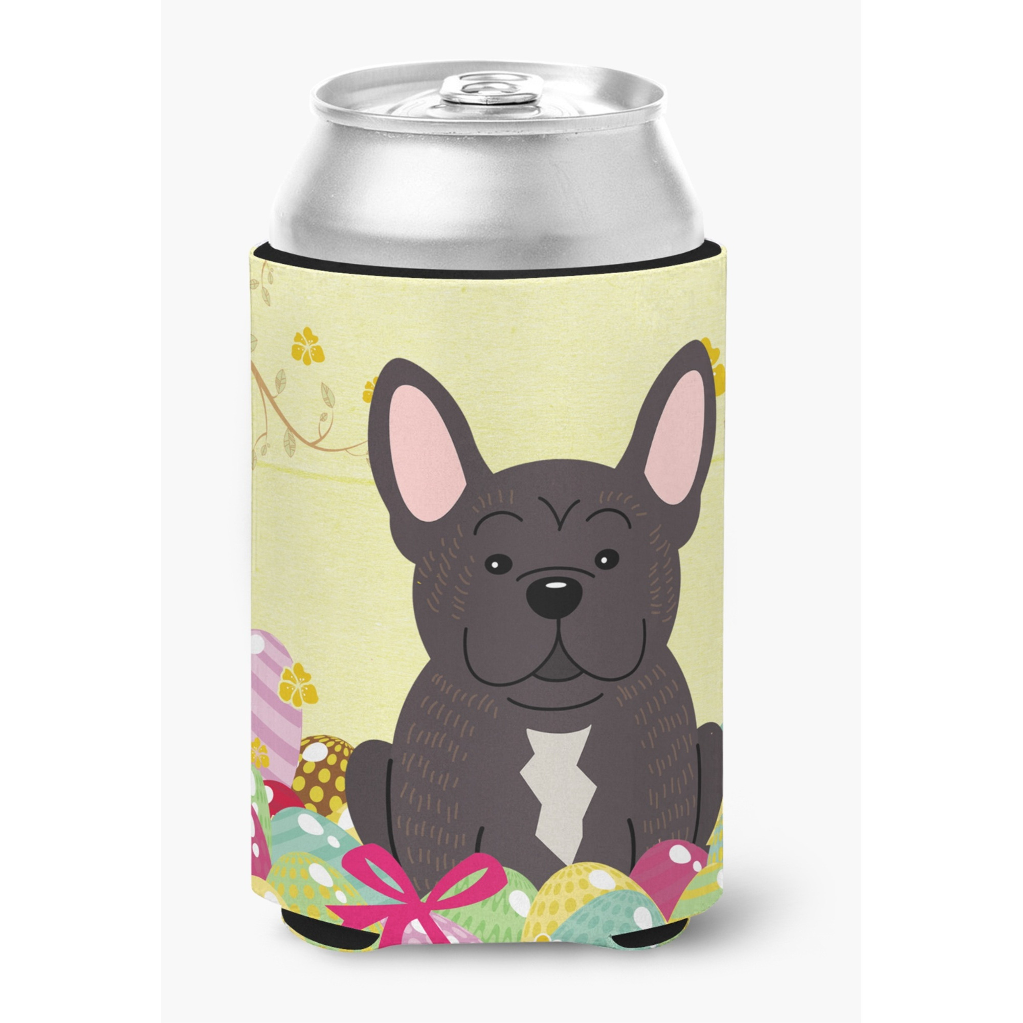 &quotCaroline's Treasures Easter Eggs French Bulldog Brindle Can or Bottle Hugger, Can Hugger, Multicolor"