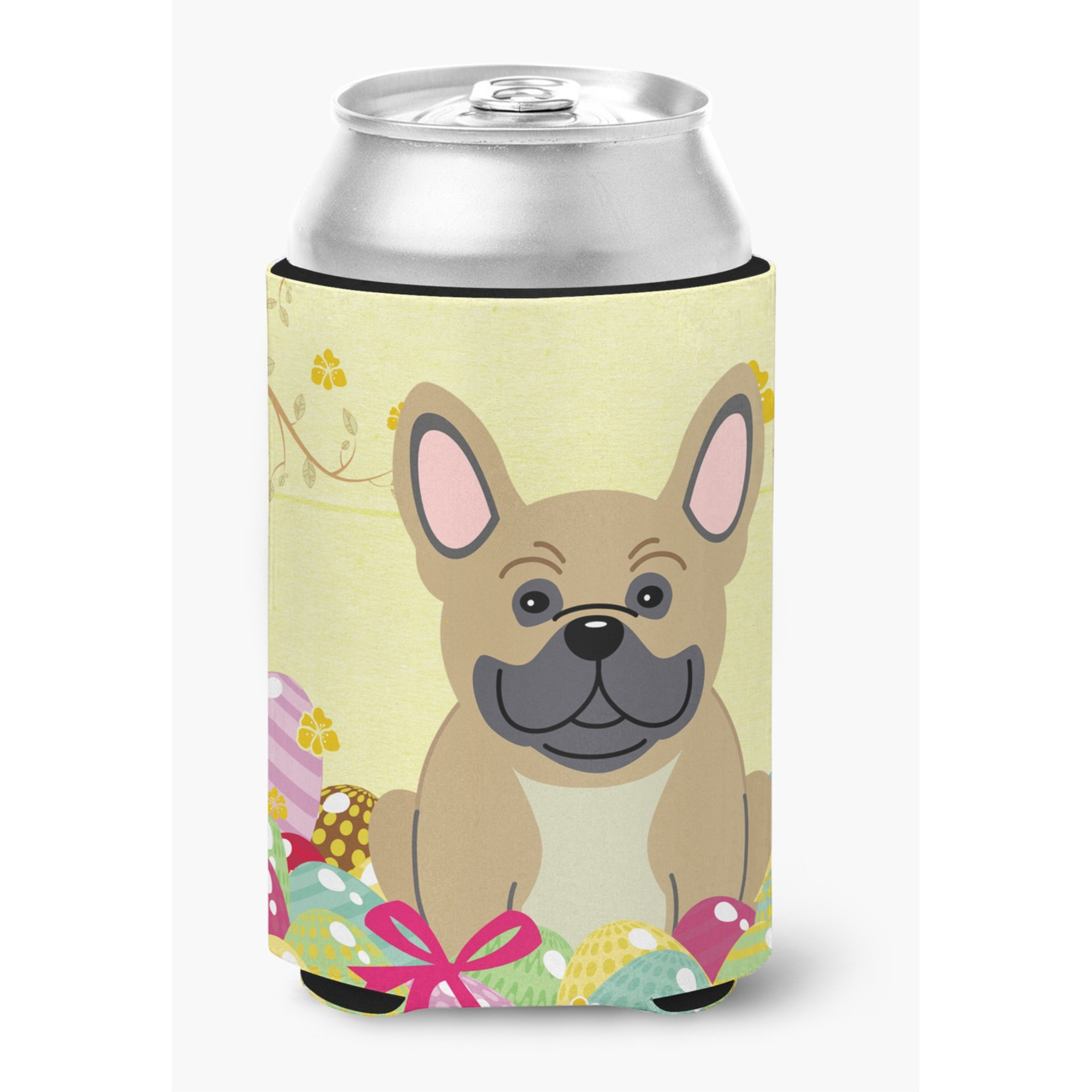 &quotCaroline's Treasures Easter Eggs French Bulldog Cream Can or Bottle Hugger, Can Hugger, Multicolor"