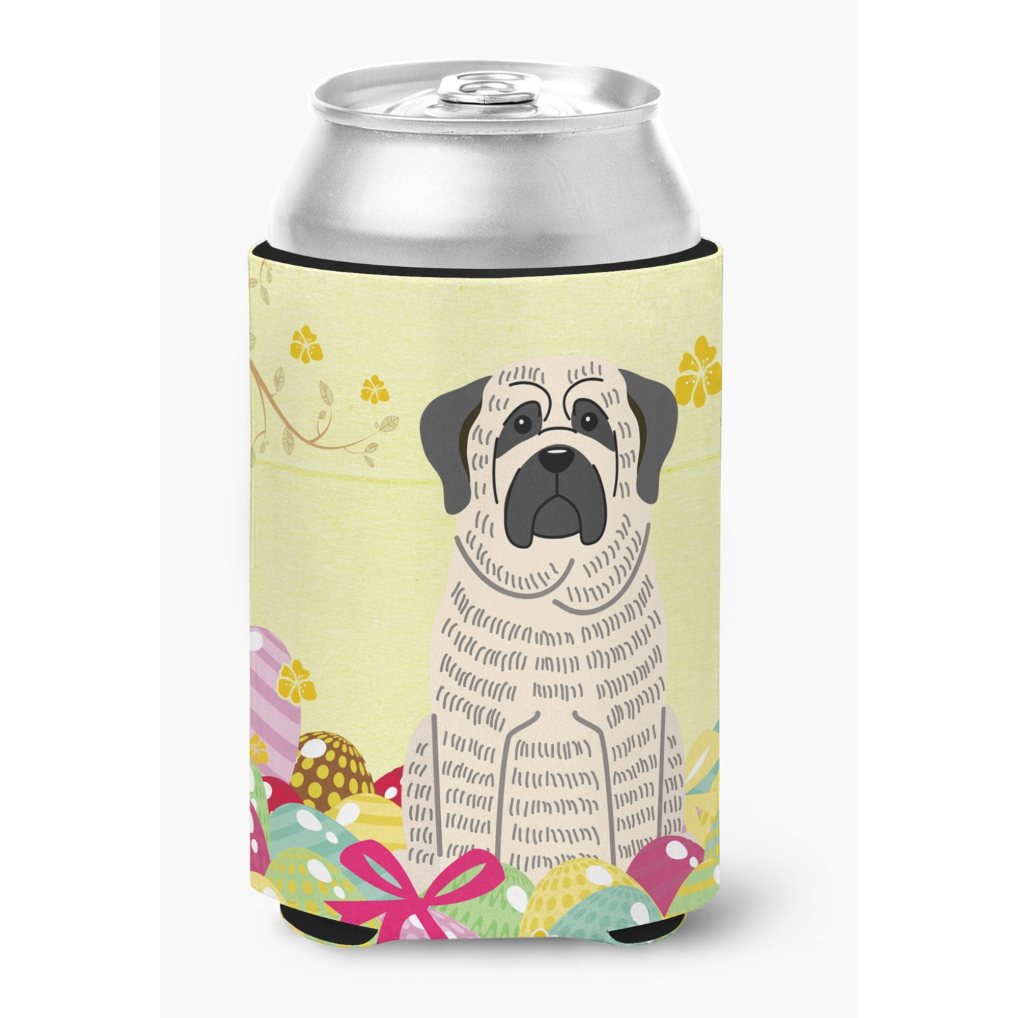 &quotCaroline's Treasures Easter Eggs Mastiff Brindle White Can or Bottle Hugger, Can Hugger, Multicolor"