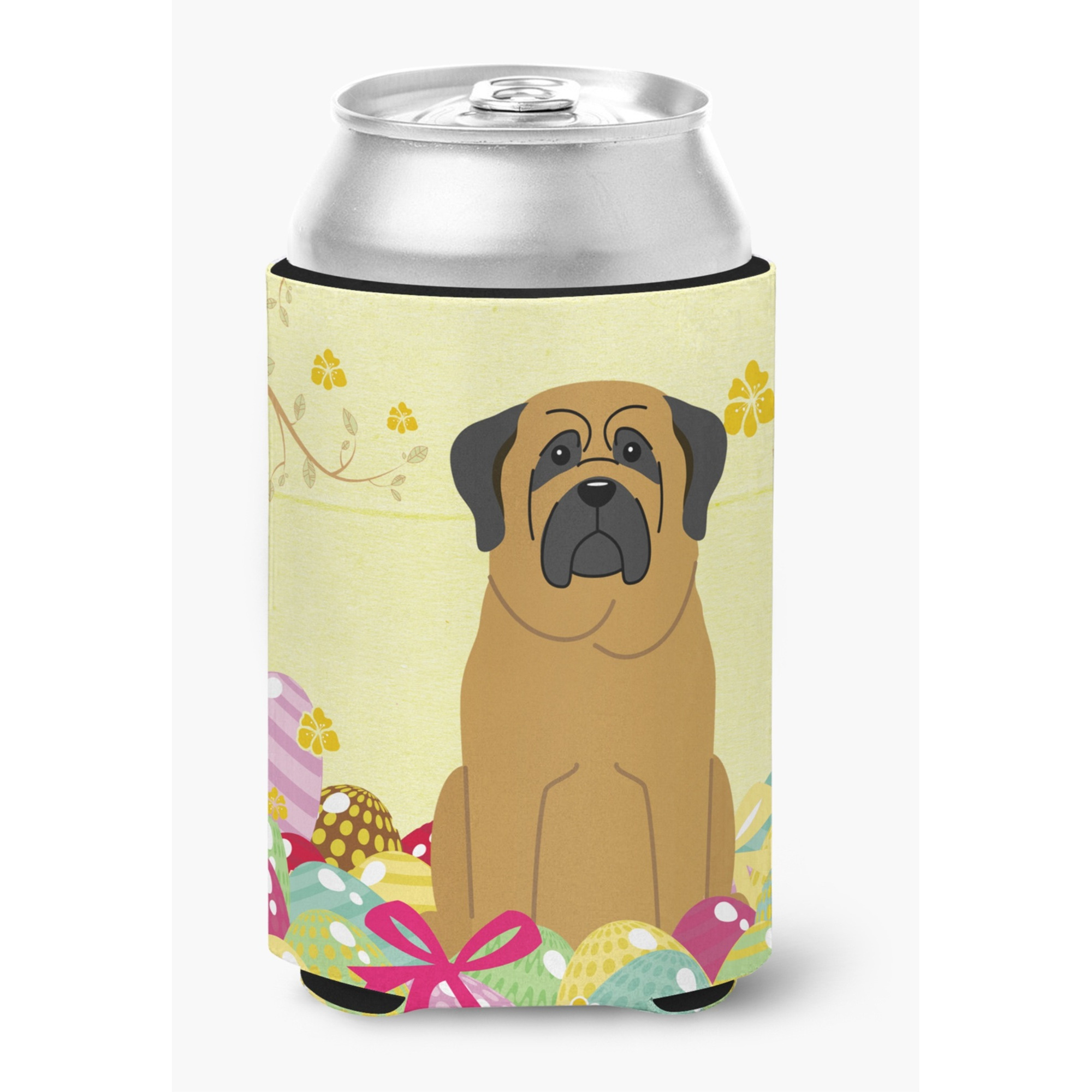 &quotCaroline's Treasures Easter Eggs Mastiff Can or Bottle Hugger, Can Hugger, Multicolor"