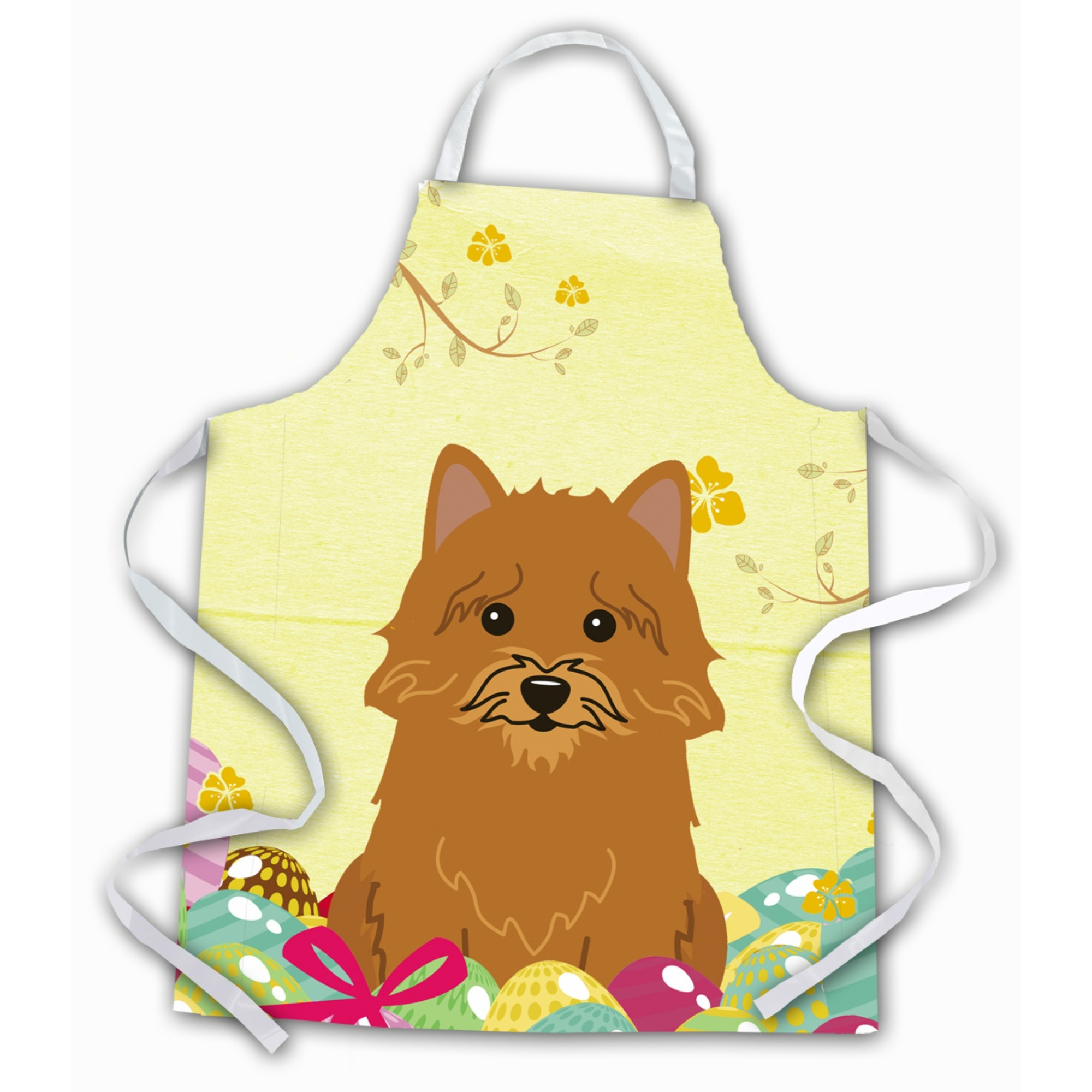 &quotCaroline's Treasures Easter Eggs Norwich Terrier Apron, Large, Multicolor"