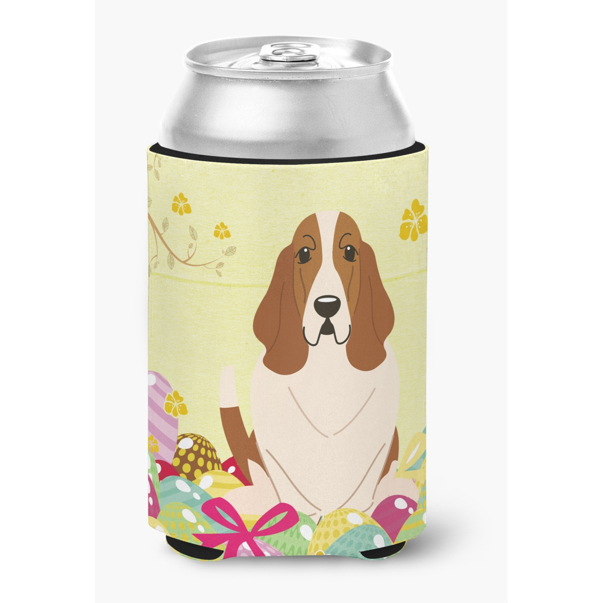 &quotCaroline's Treasures Easter Eggs Basset Hound Can or Bottle Hugger, Can Hugger, Multicolor"