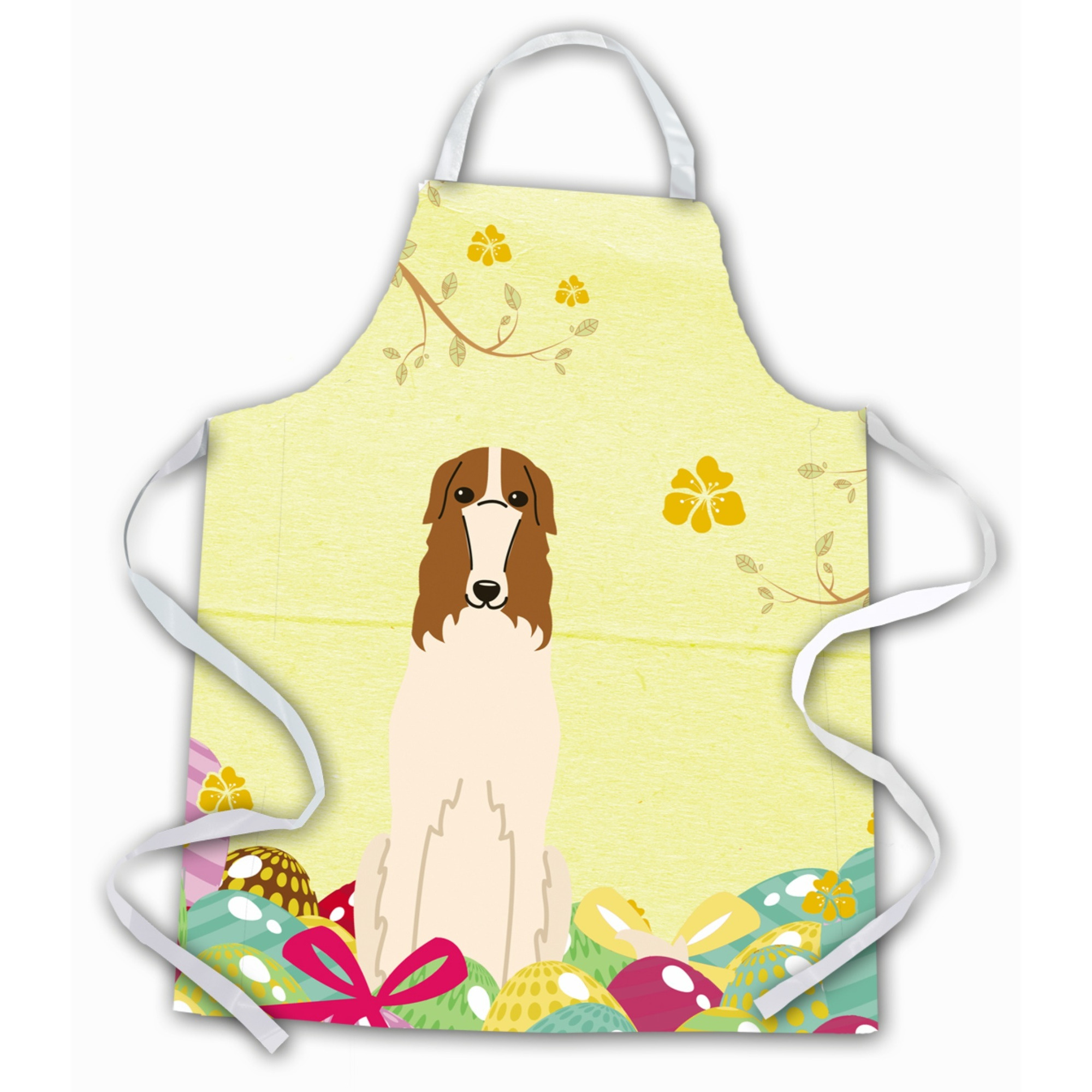 &quotCaroline's Treasures Easter Eggs Borzoi Apron, Large, Multicolor"