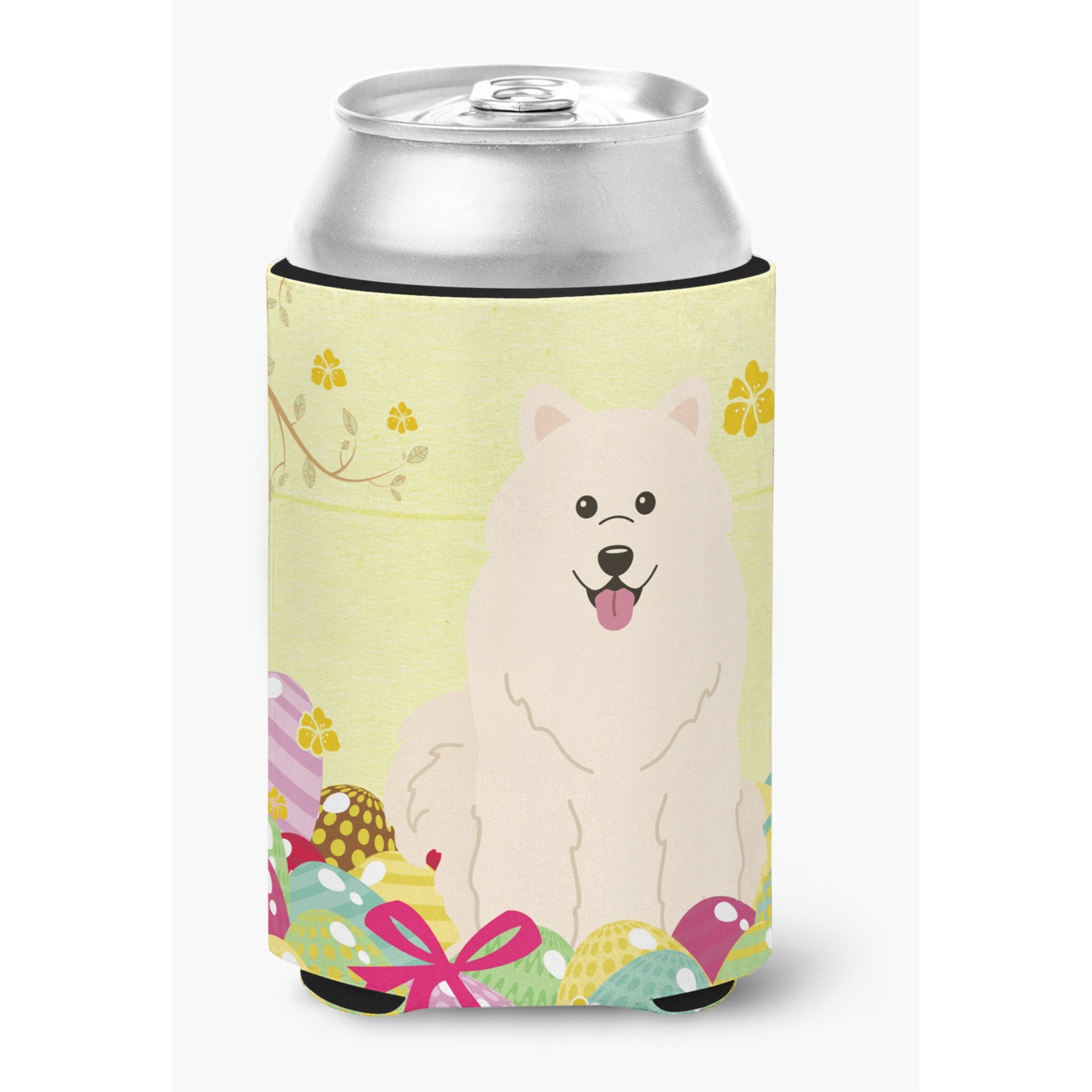 &quotCaroline's Treasures Easter Eggs Samoyed Can or Bottle Hugger, Can Hugger, Multicolor"
